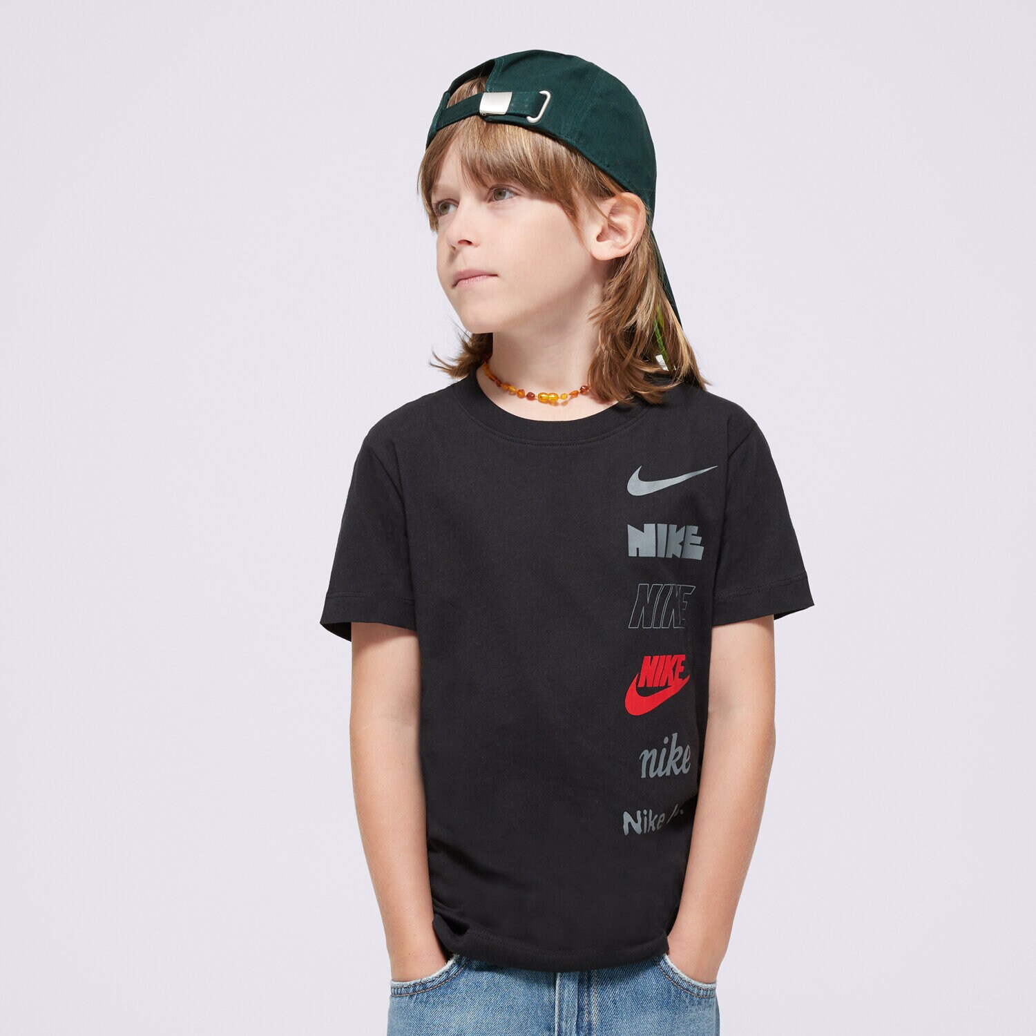 Copii tricou NIKE TRICOU K NSW TEE LOGO B HQ2289-010 Negru