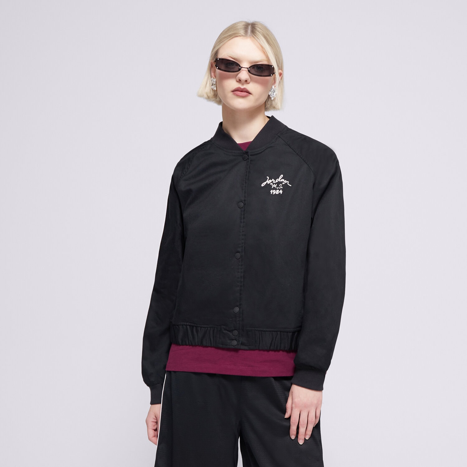 Femei jachetă JACHETĂ JACHETĂ DE SEZON    W JORDAN VARSITY JKT SSNL C  FN5786-010 Negru