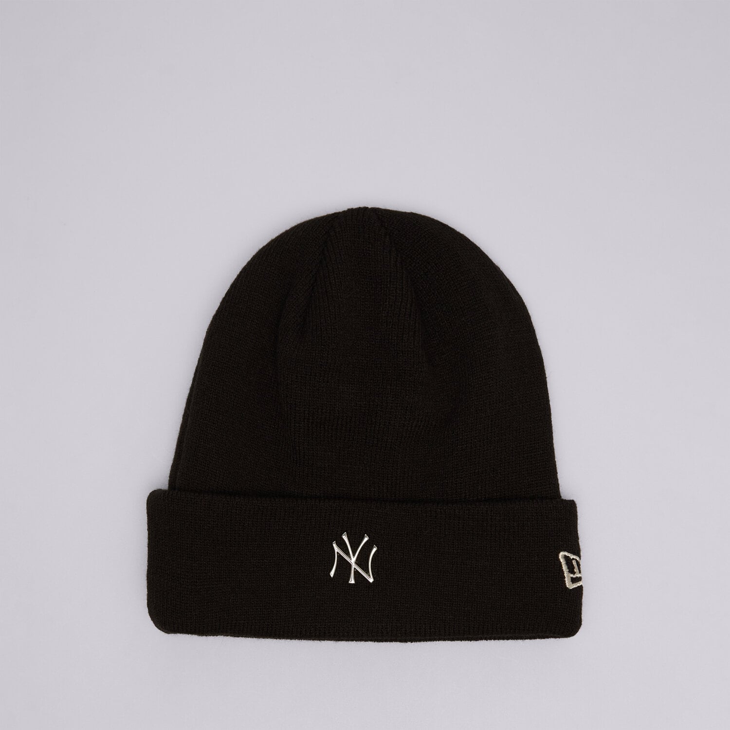 Bărbați căciulă NEW ERA CACIULA METALLIC BEANIE NYY NEW YORK YANKEES BLK 60565222 Negru