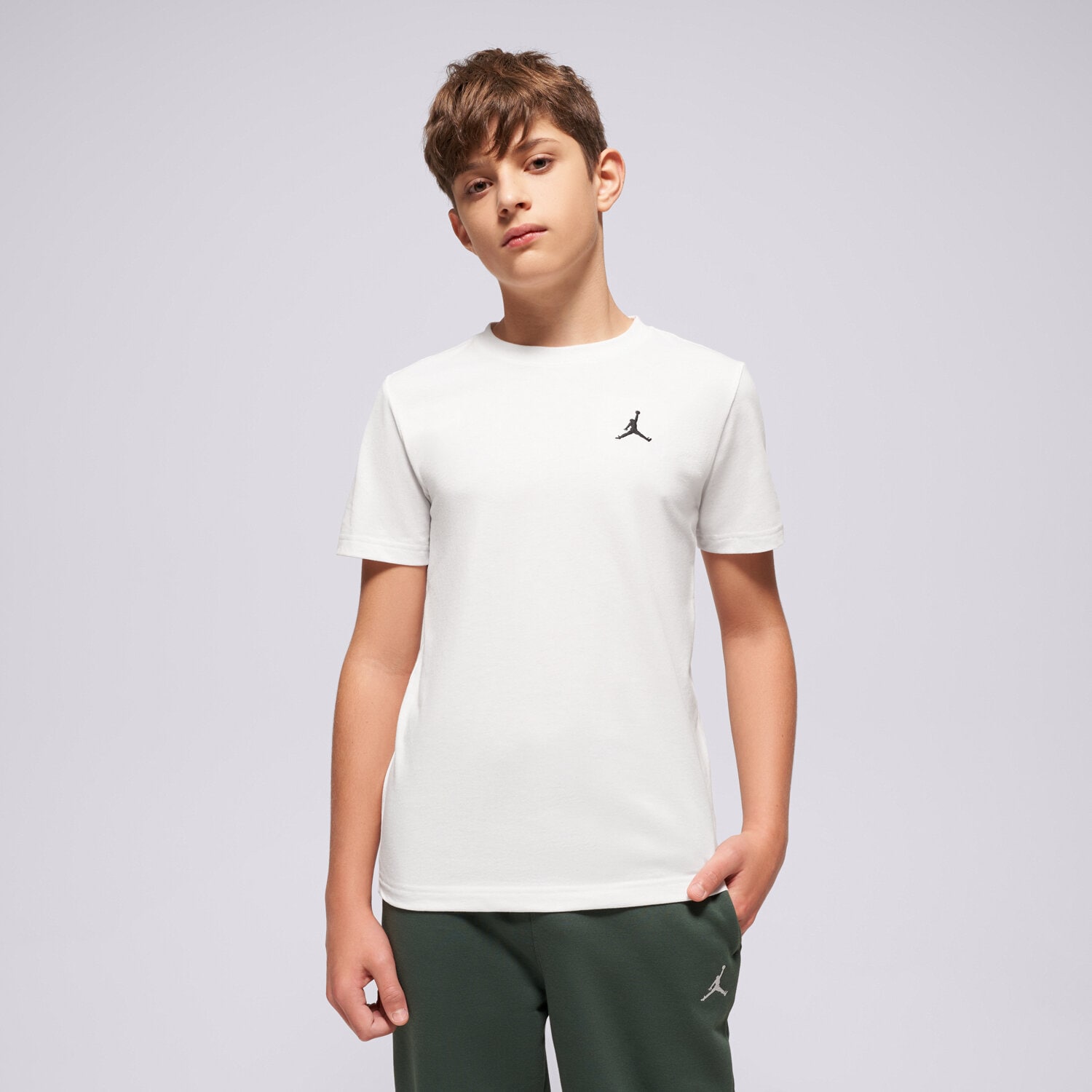 Copii tricou JORDAN TRICOU JDB JUMPMAN AIR EMB BOY 95D266-001 Alb