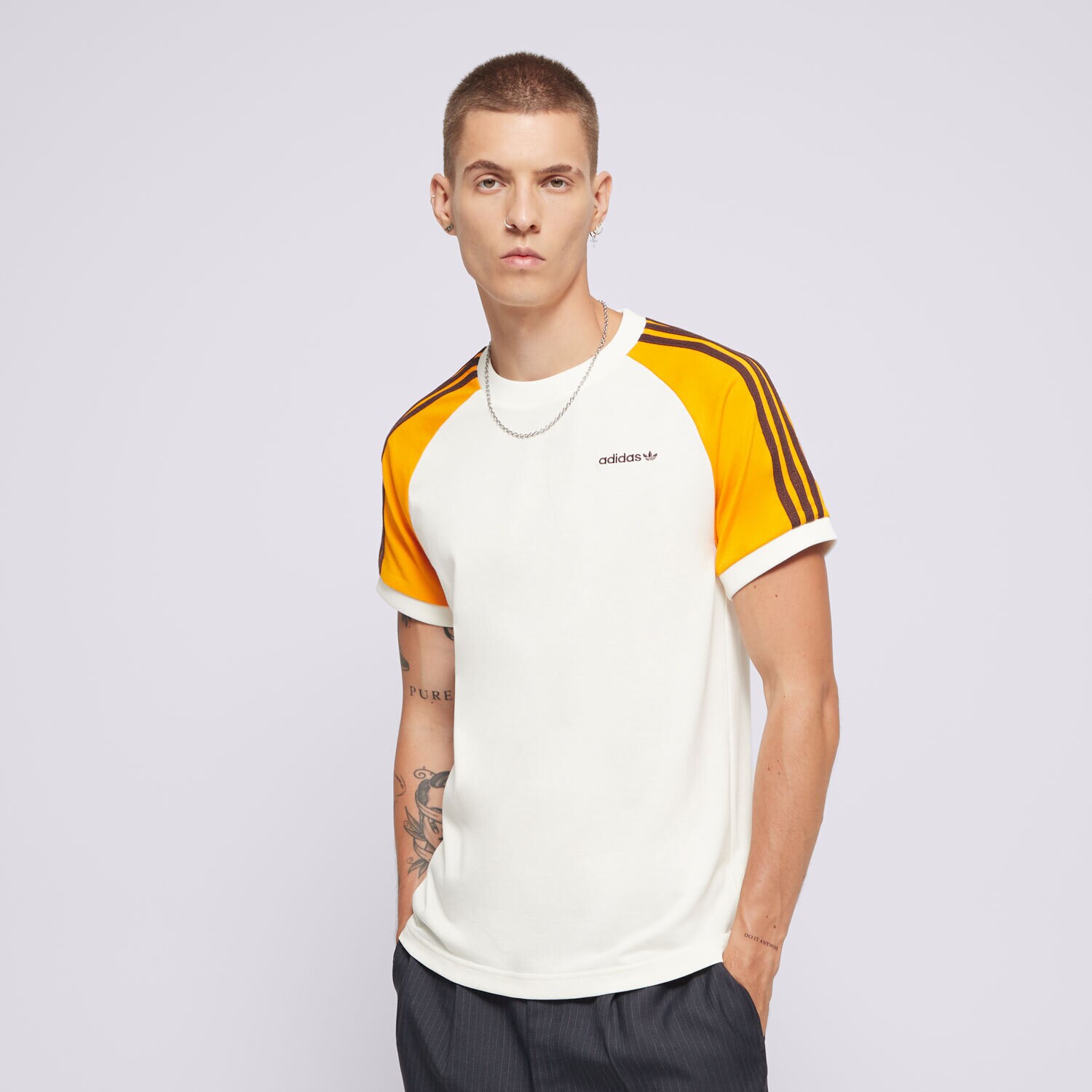 Bărbați tricou ADIDAS TRICOU 80S 3S TEE JC6511 Bej