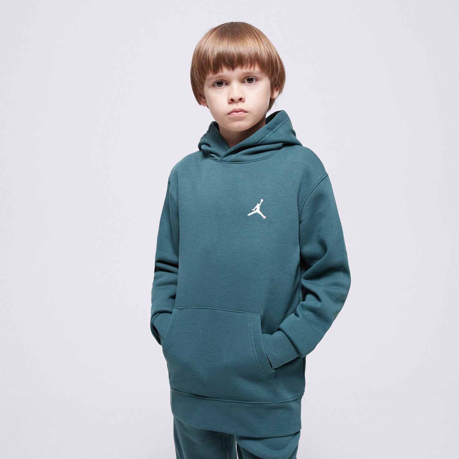 Copii bluză JORDAN BLUZĂ CU GLUGĂ JDB MJ BROOKLYN FLC PO BOY 95D232-EI8 Verde