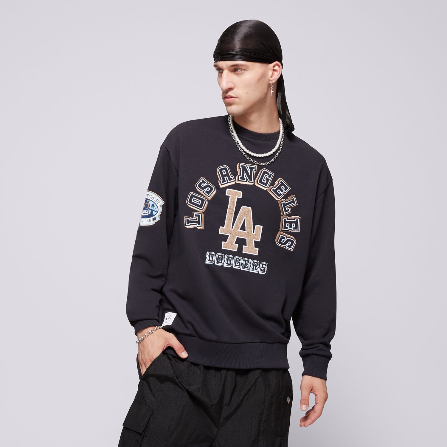 Bărbați bluză NEW ERA BLUZĂ WORLD SERIES OS LA DODGERS LOS ANGELES DODGERS 60564882 Bleumarin