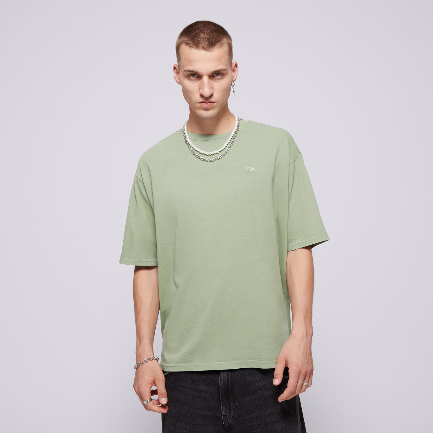 Bărbați tricou NEW ERA TRICOU NE WASHED OS NONE 60502674 Verde