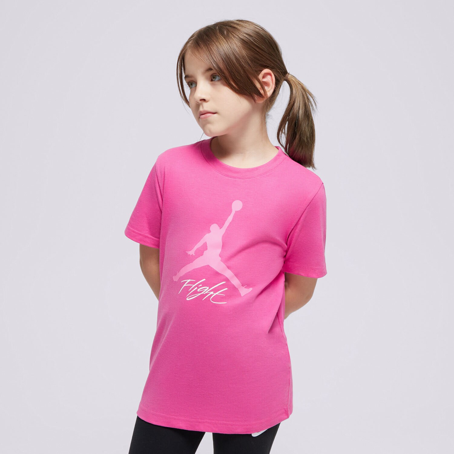 Copii tricou JORDAN TRICOU JDB BASELINE SS TEE GIRL 95D385-A2B Roz