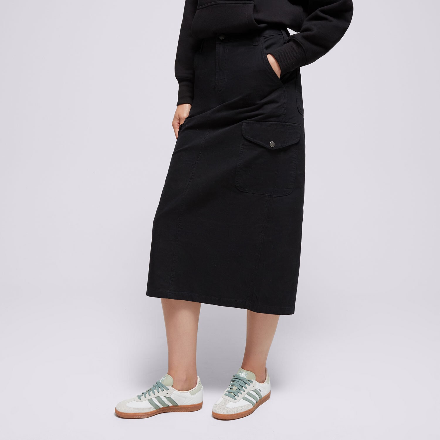 Femei rochii și fuste DICKIES FUSTĂ DUCK CANVAS CARGO SKIRT W DK0A4Z2RBLK1 Negru