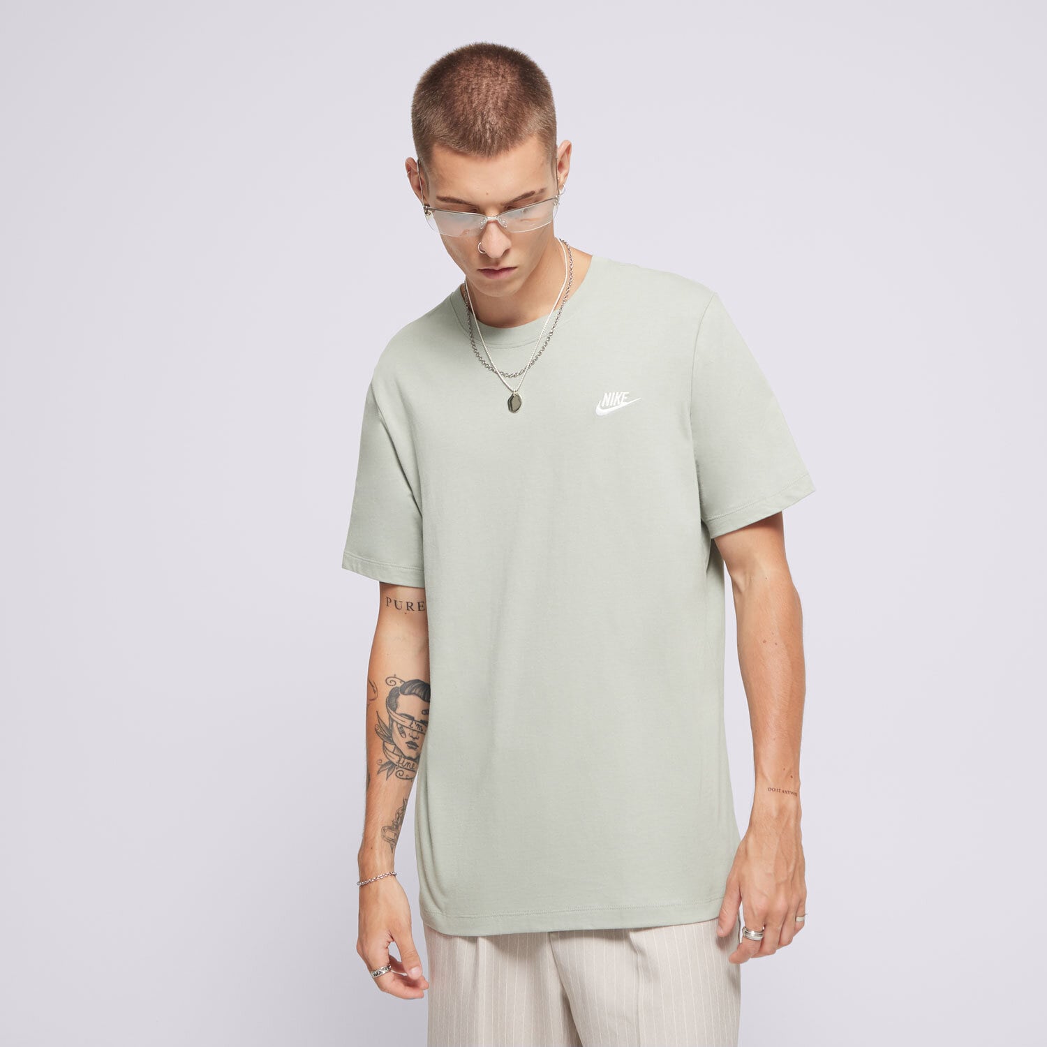 Bărbați tricou NIKE TRICOU SPORTSWEAR CLUB AR4997-371 Verde