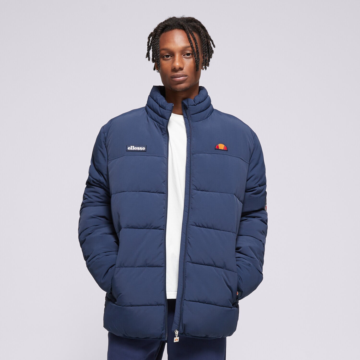 Bărbați eacă de iarnă ELLESSE JACHETĂ CU PUF NEBULA PADDED JACKET NAVY SHR12789429 Bleumarin