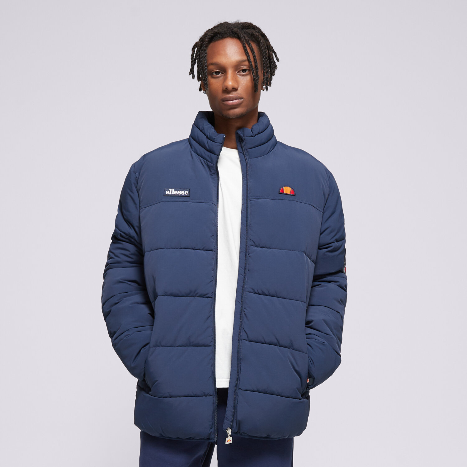 Bărbați eacă de iarnă ELLESSE JACHETĂ CU PUF NEBULA PADDED JACKET NAVY SHR12789429 Bleumarin