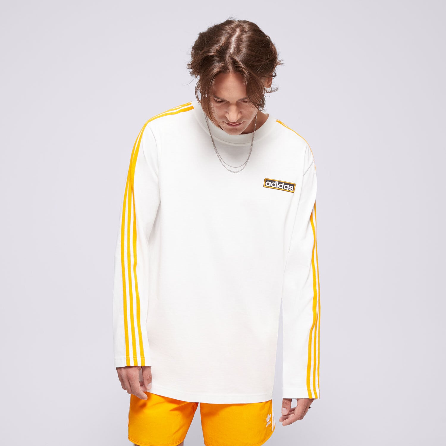 Bărbați tricou ADIDAS TRICOU ADIBREAK LS TEE IW5808 Alb