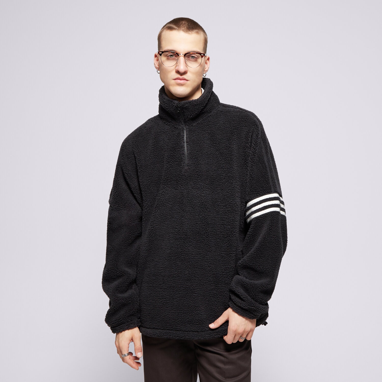 Bărbați bluză ADIDAS BLUZĂ NEU C PF 1/2 Z IW0976 Negru