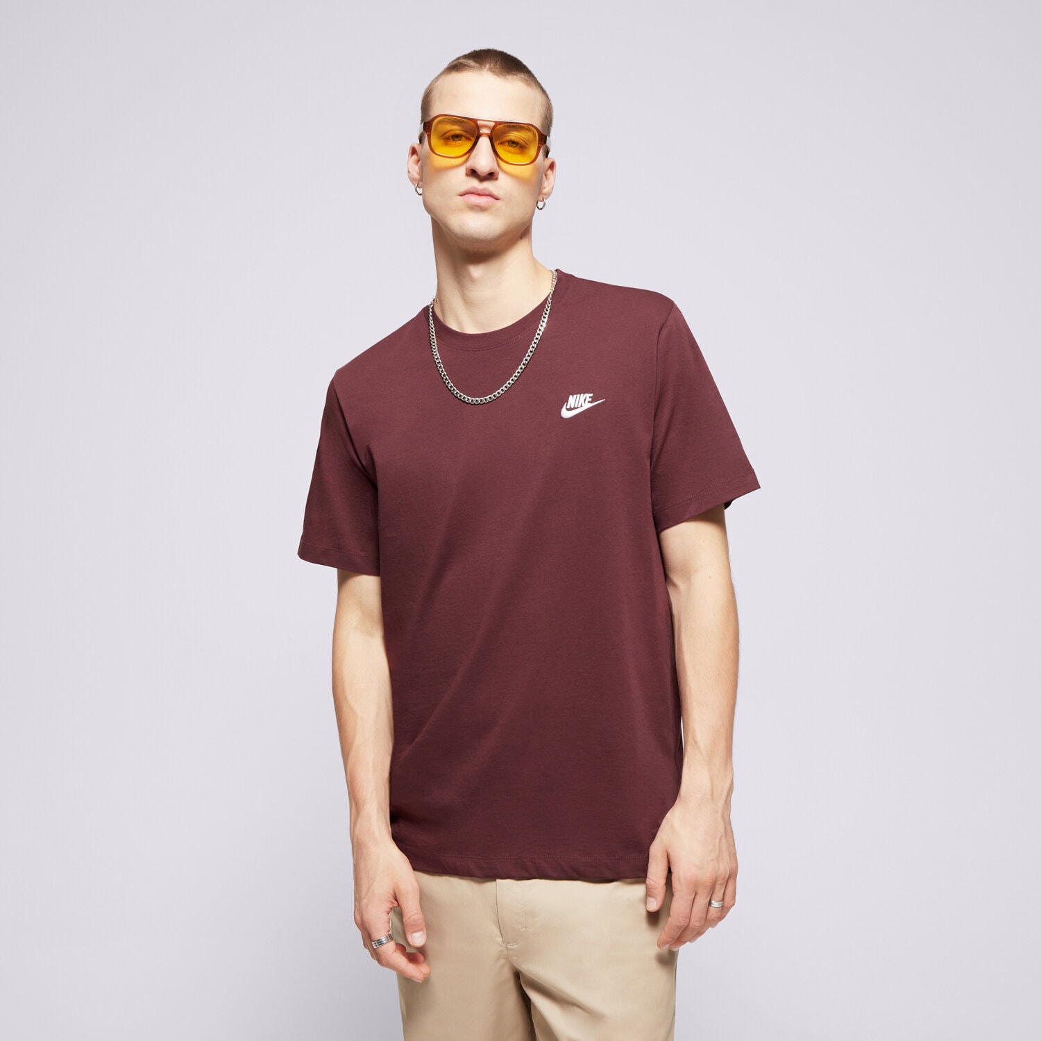 Bărbați tricou NIKE TRICOU SPORTSWEAR CLUB AR4997-652 Maro