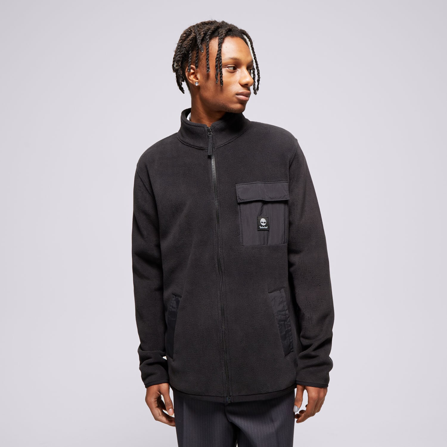 Bărbați bluză TIMBERLAND BLUZĂ FULL ZIP FLEECE TB0A6WSE0011 Negru