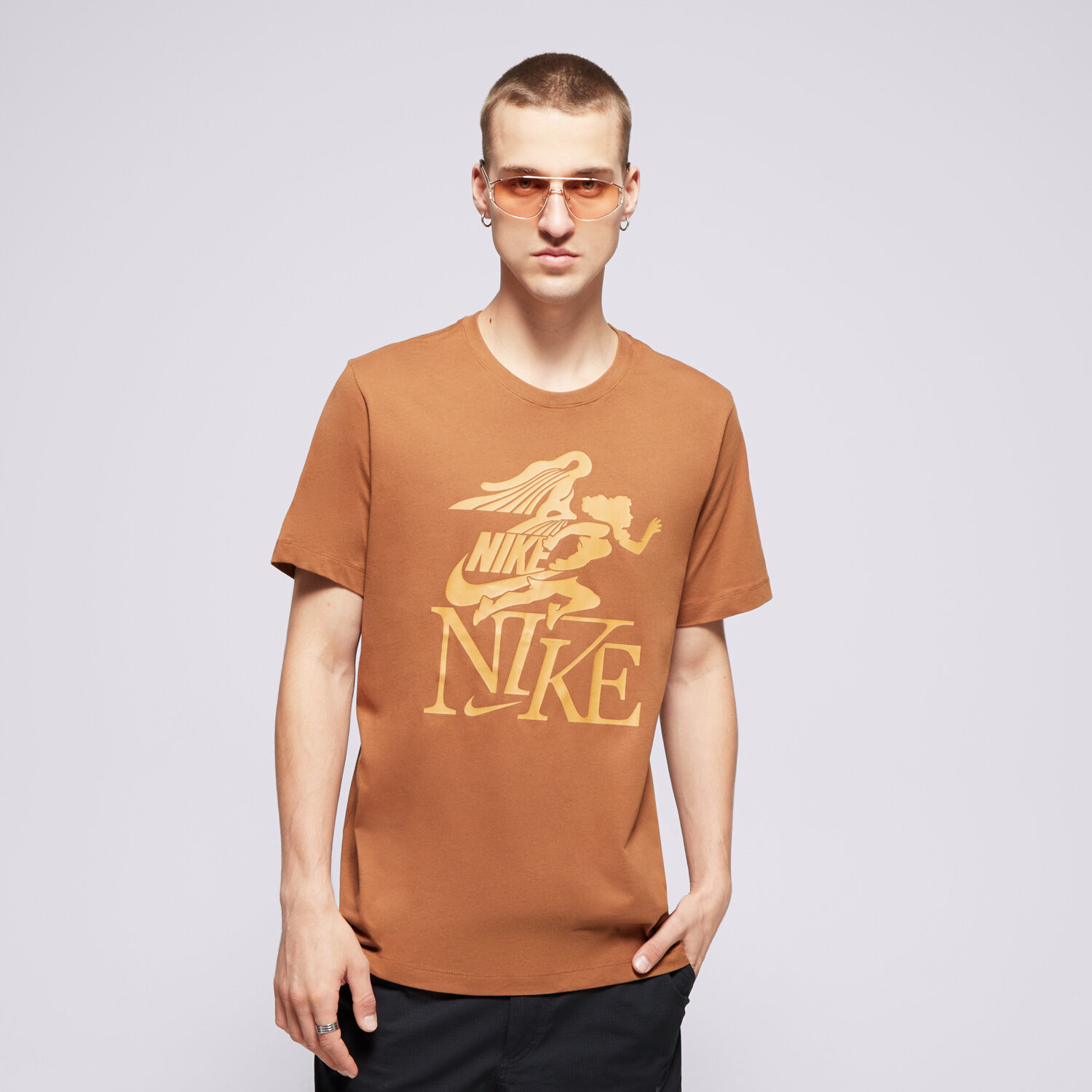 Bărbați tricou NIKE TRICOU M NSW TEE CLUB SSNL LBR FZ7985-281 Maro