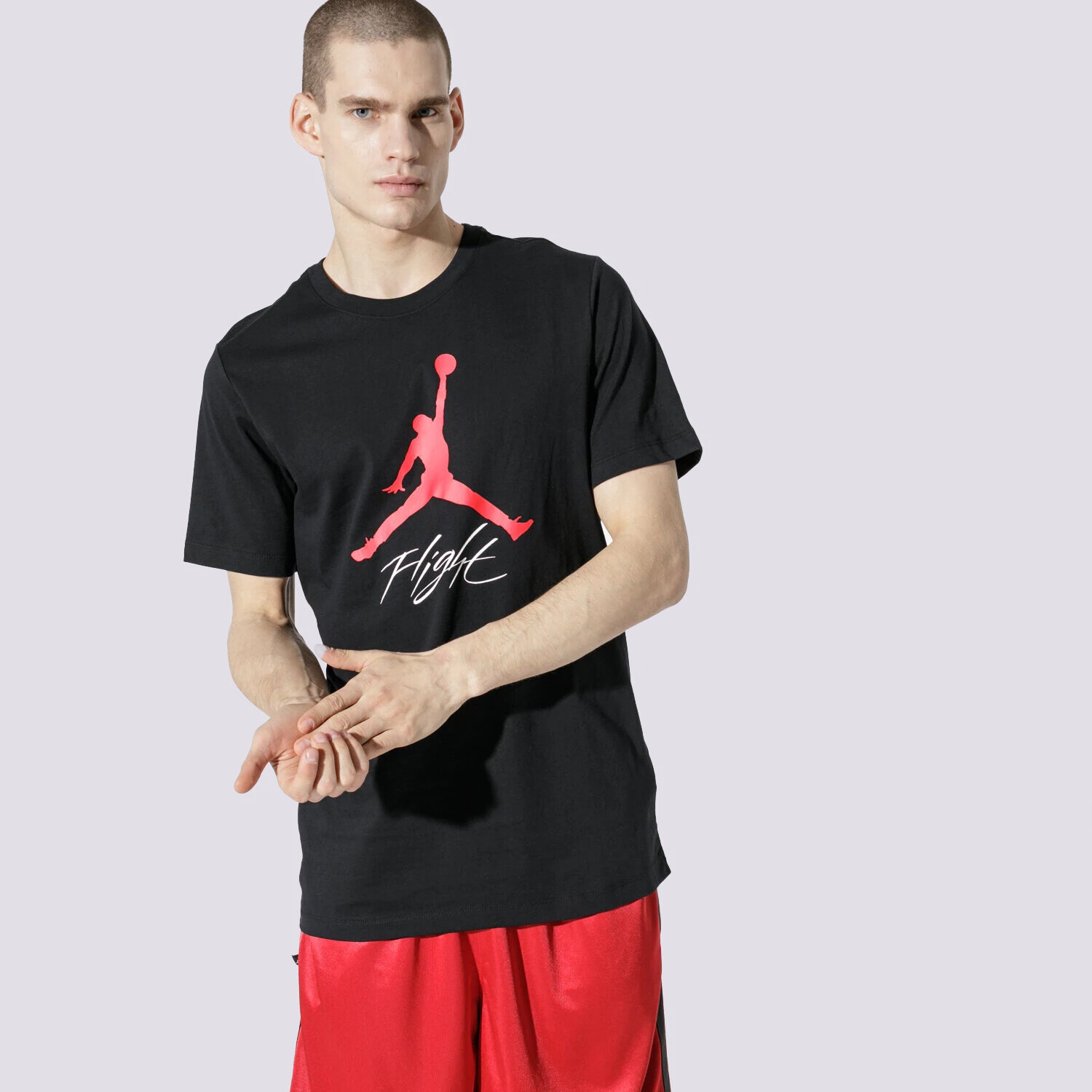 Bărbați tricou JORDAN TRICOU SS JUMPMAN FLIGHT HBR TEE AO0664-010 Negru