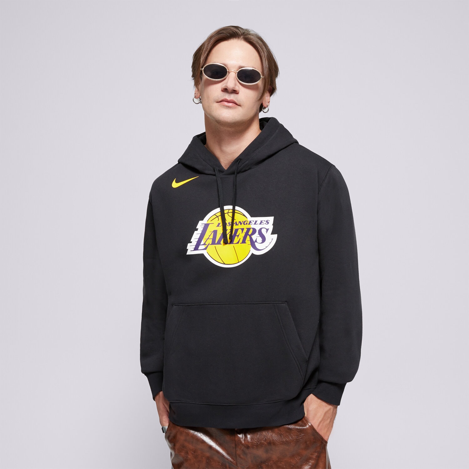 Bărbați bluză NIKE BLUZĂ CU GLUGĂ LAL MNK CLUB HDY PO DX9997-010 Negru