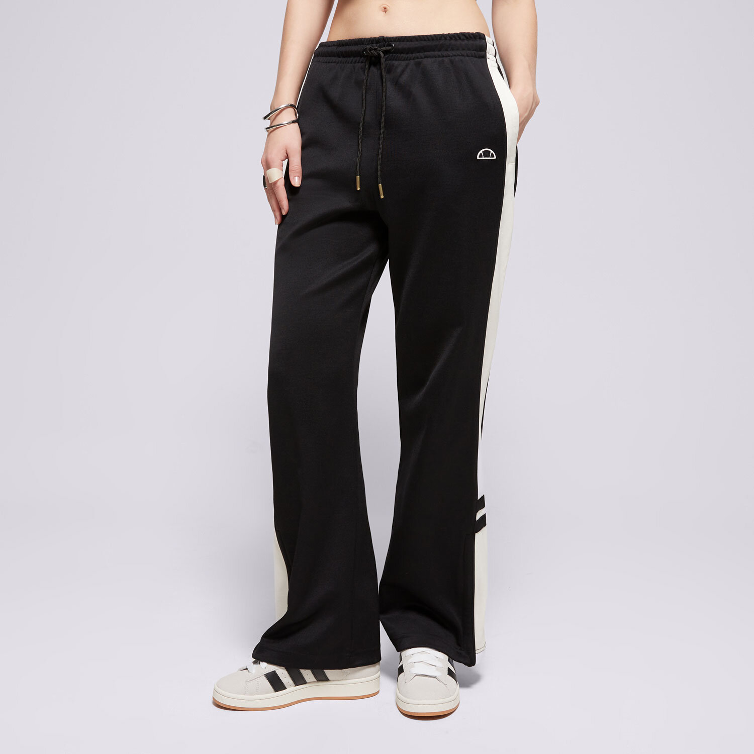 Femei pantaloni ELLESSE PANTALONI  MARIANGELA   TRACK PANT BLK/OFF WHT SGT19164054 Negru