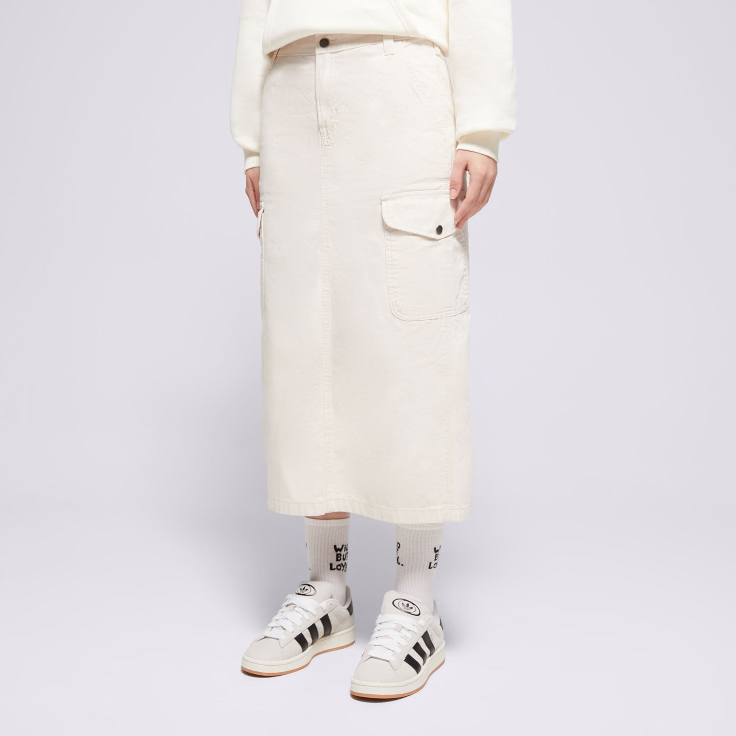 Femei rochii și fuste DICKIES FUSTĂ DUCK CANVAS CARGO SKIRT W DK0A4Z2RF901 Gri