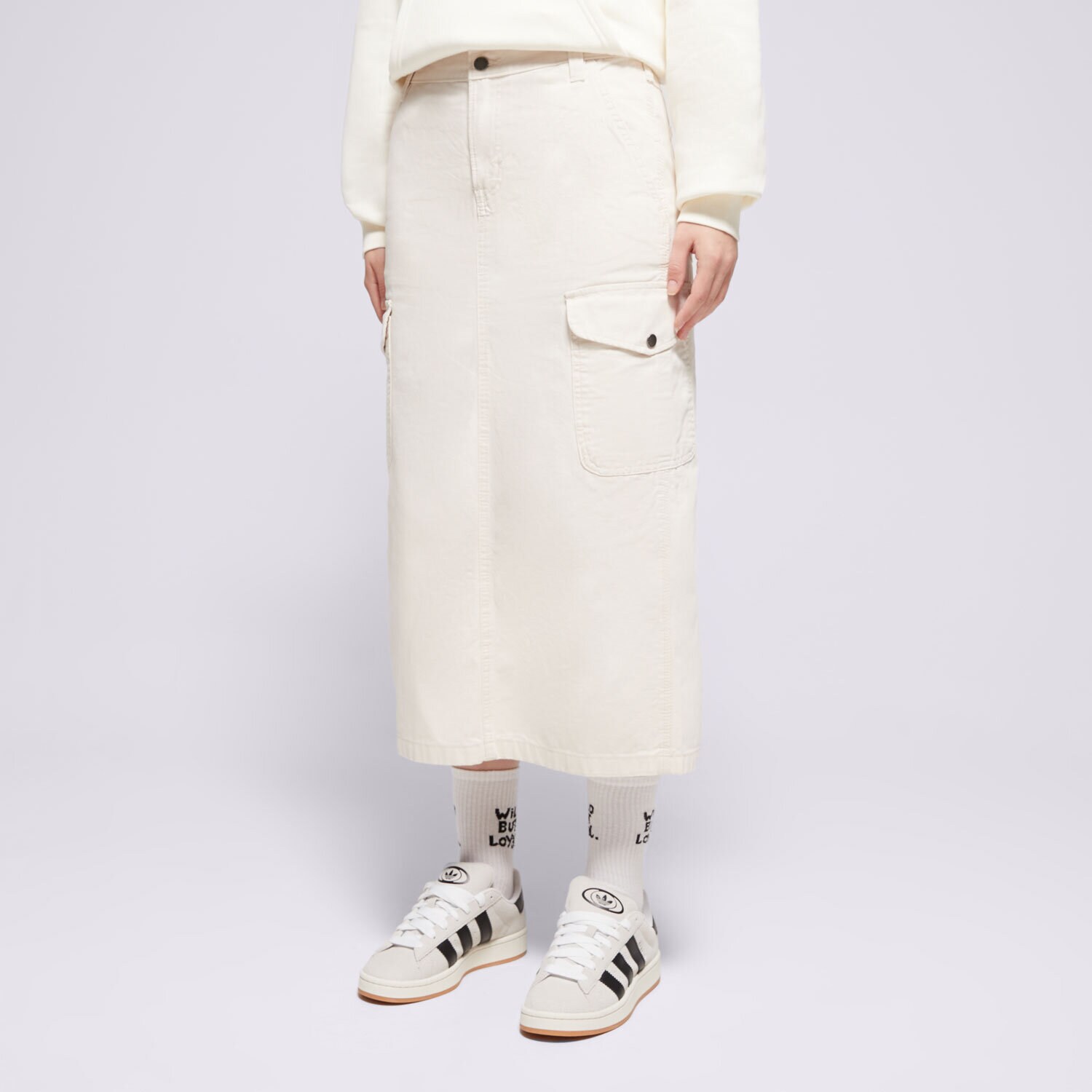 Femei rochii și fuste DICKIES FUSTĂ DUCK CANVAS CARGO SKIRT W DK0A4Z2RF901 Gri