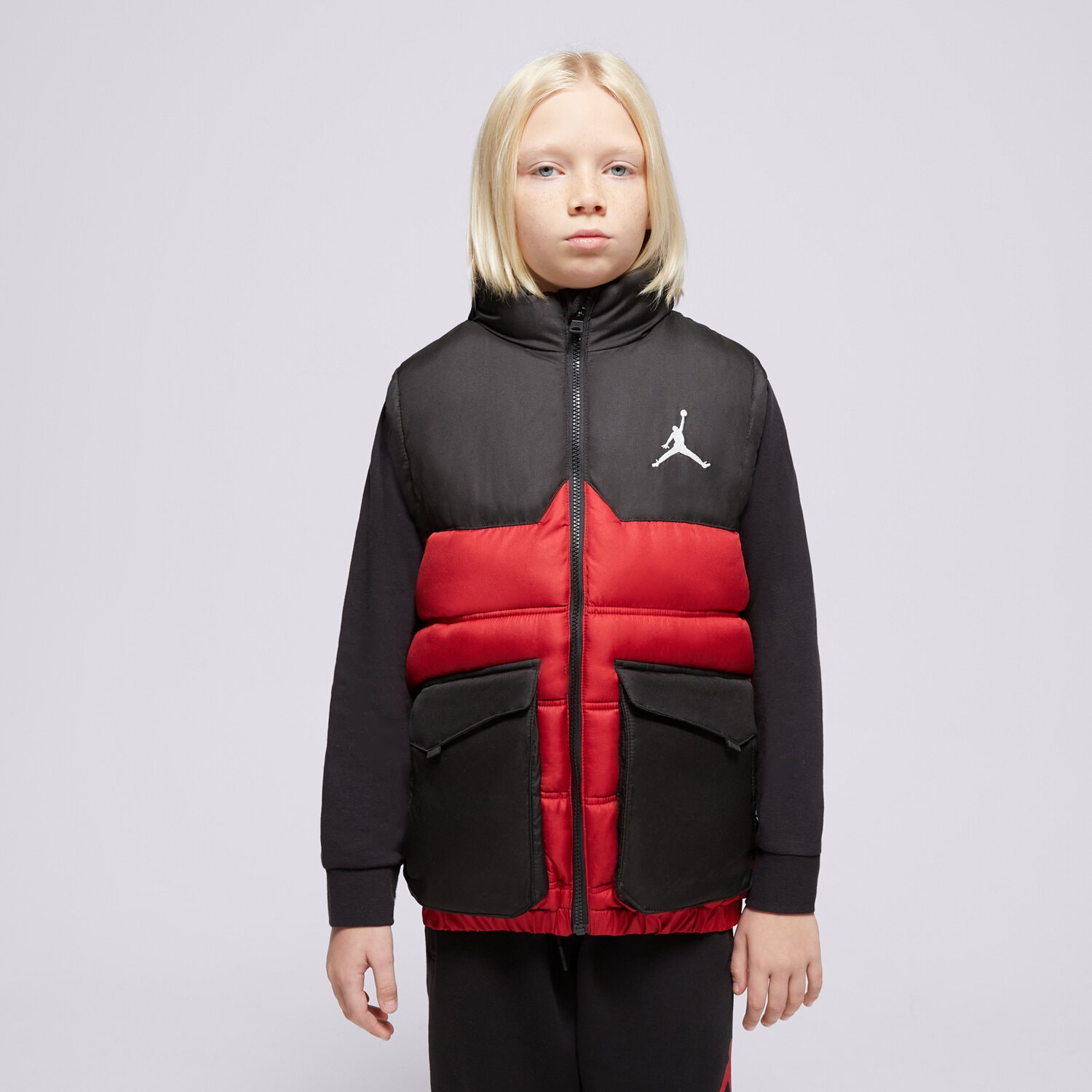 JORDAN VESTĂ JDB PUFFER FILLED VEST BOY 95D532-R78 Roșu