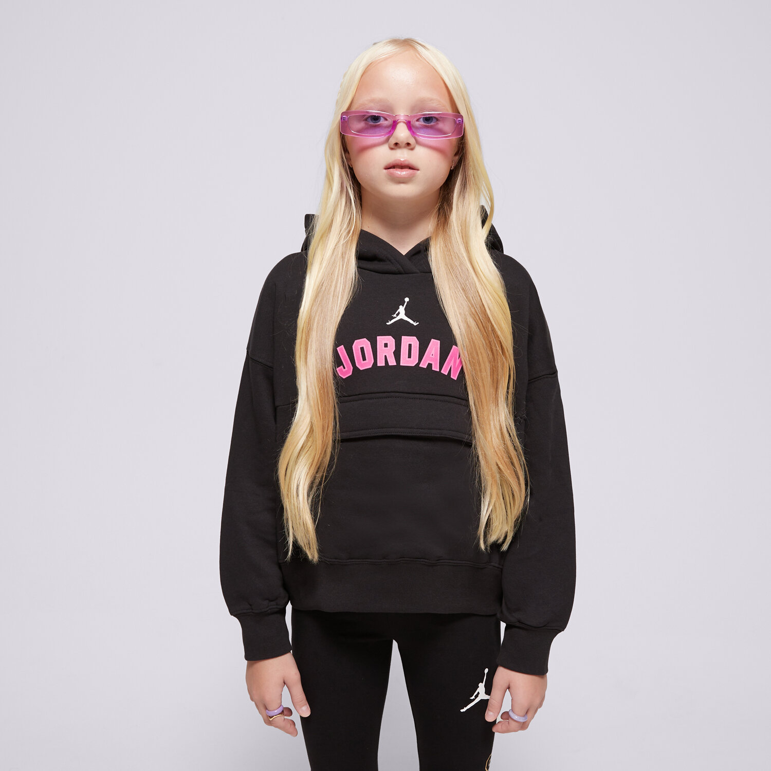 Copii bluză JORDAN BLUZĂ CU GLUGĂ (G)BK HIT HOOD BLK G 45D352-023 Negru