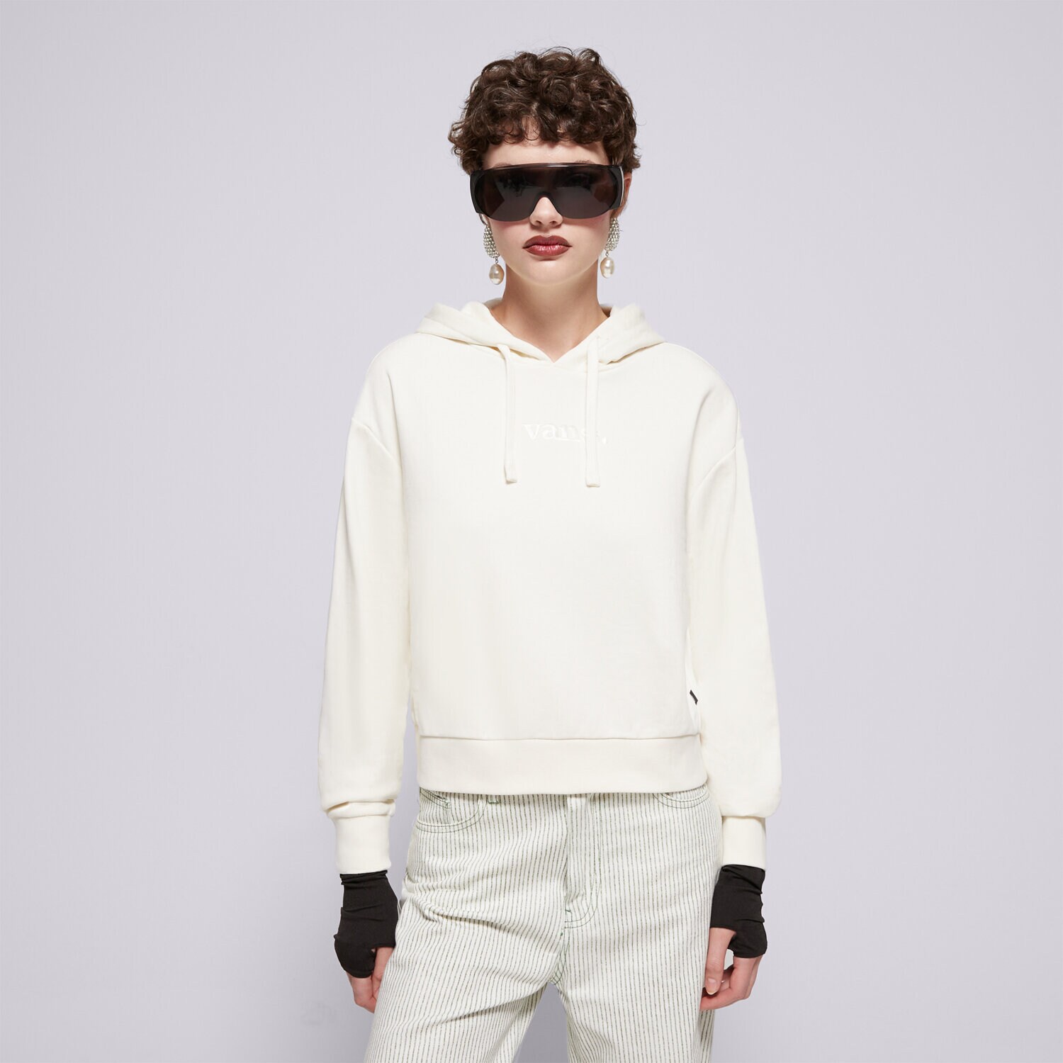 Femei bluză VANS BLUZĂ CU GLUGĂ W ESSENTIAL FT RLX PO VN000JF6FS8 Alb