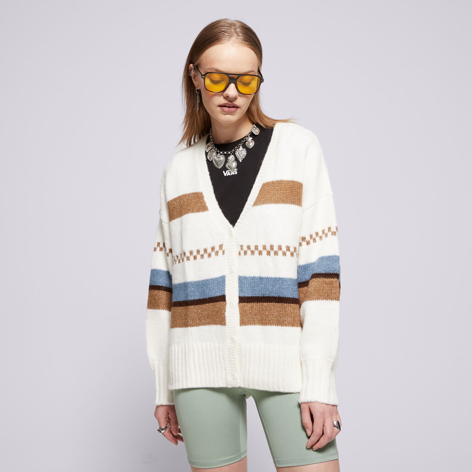 Femei bluză VANS PULOVĂR VALERIE STRIPE CARDIGAN VN000HJBFS8 Mulicolor