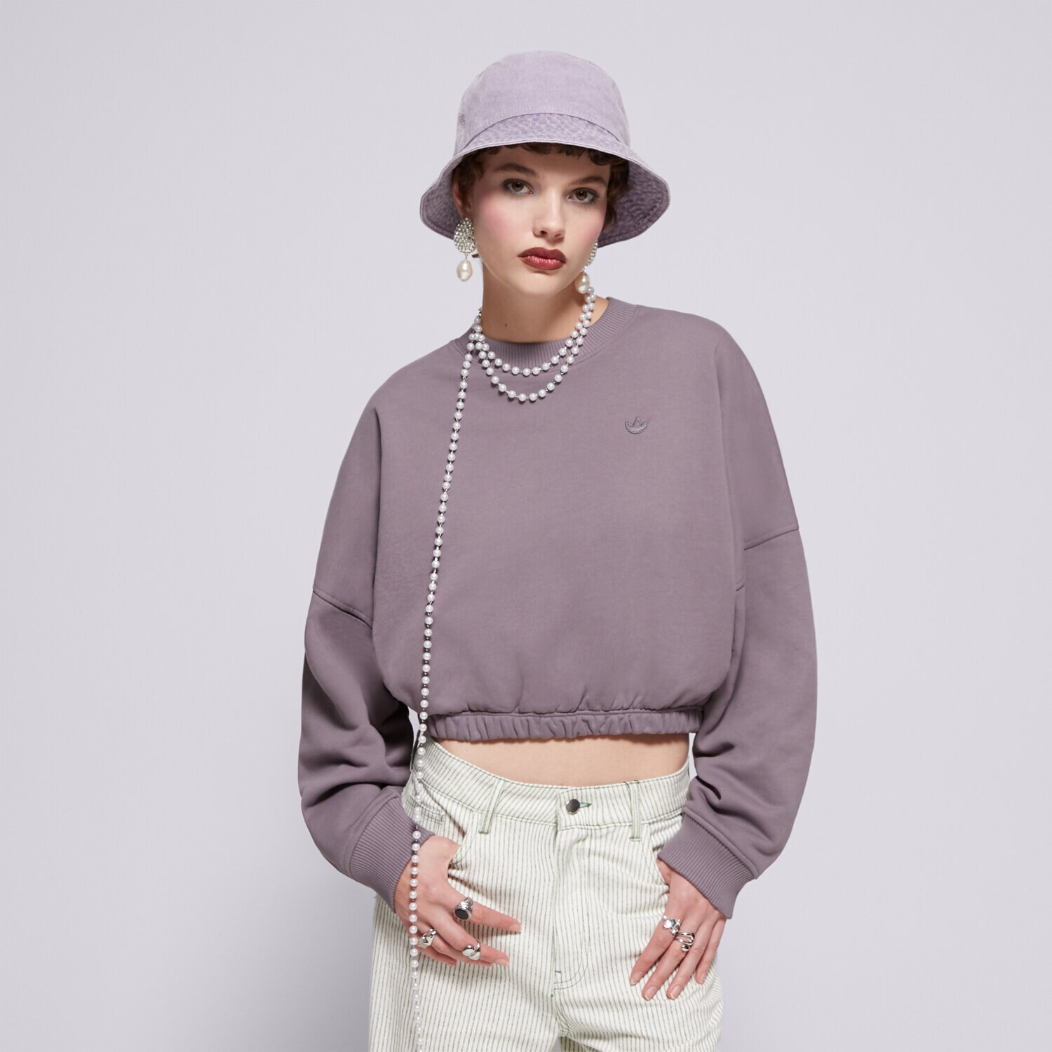 Femei bluză ADIDAS BLUZĂ P ESS SWEATER IY9709 Gri