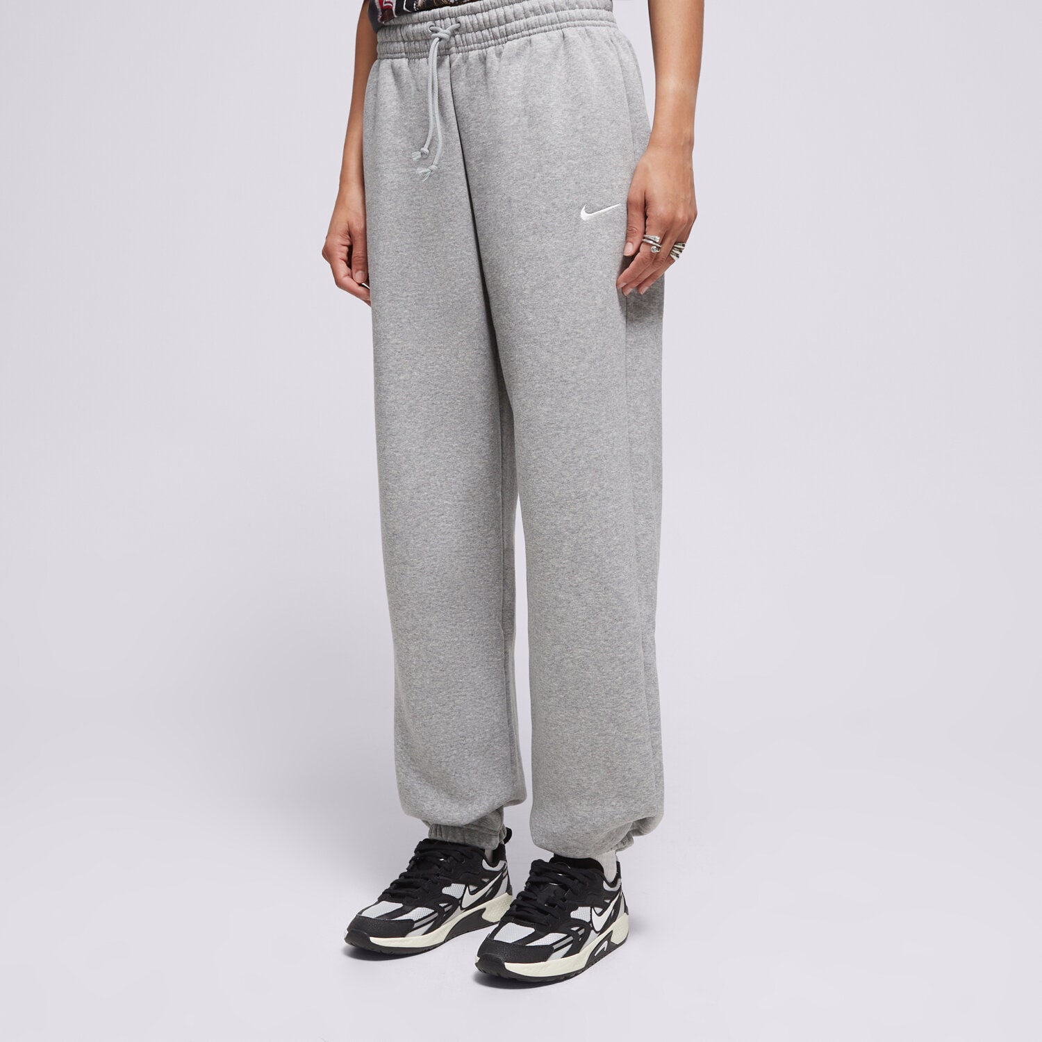 Femei pantaloni NIKE PANTALONI W NSW PHNX FLC HR OS PANT 2 FZ5996-063 Gri