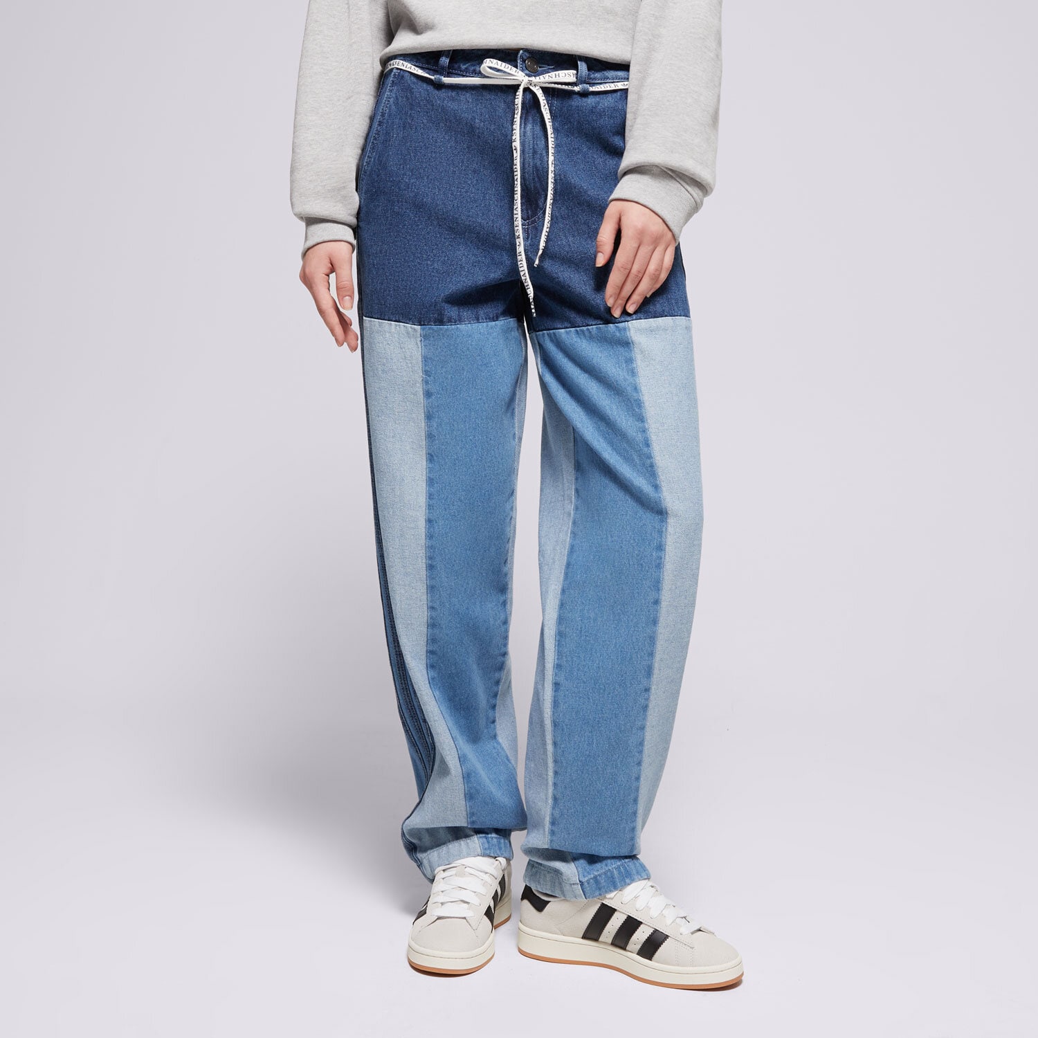 Femei pantaloni ADIDAS PANTALONI  KSENIA PW JEANS IW5663 Albastru