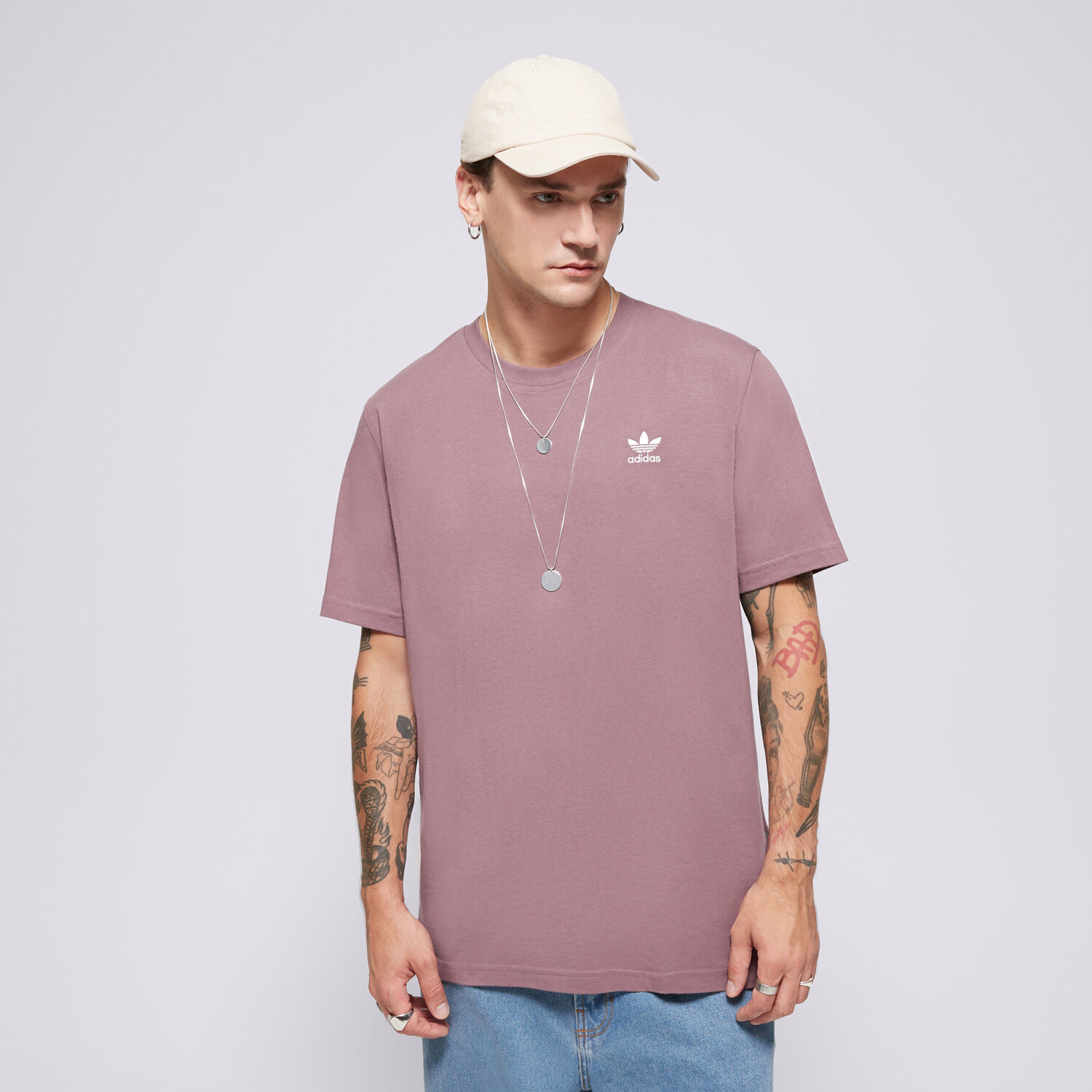 Bărbați tricou ADIDAS TRICOU ESS TEE IZ2104 Violet