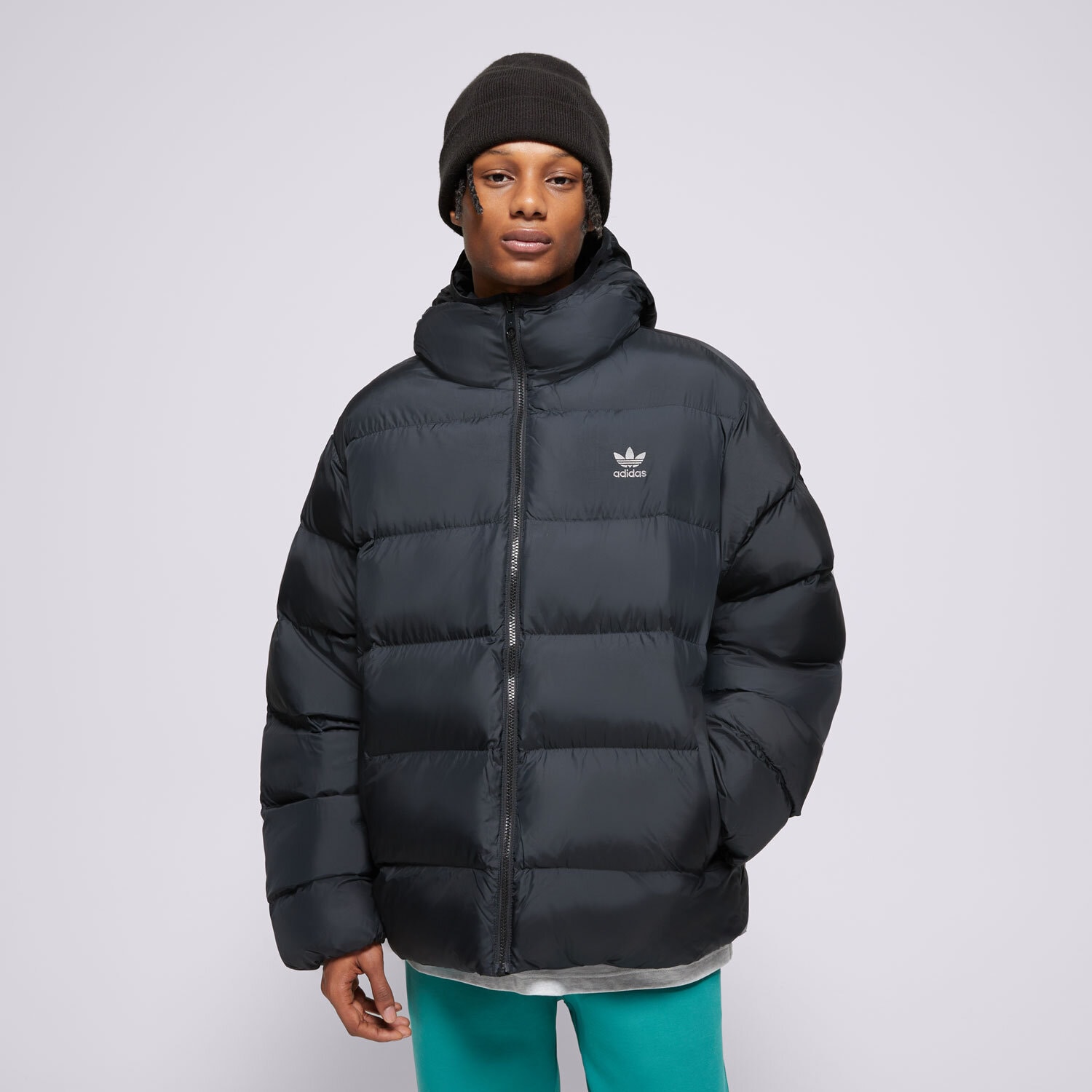 Bărbați eacă de iarnă ADIDAS JACHETĂ DE IARNĂ COMMERCIAL PUFF IY3396 Negru