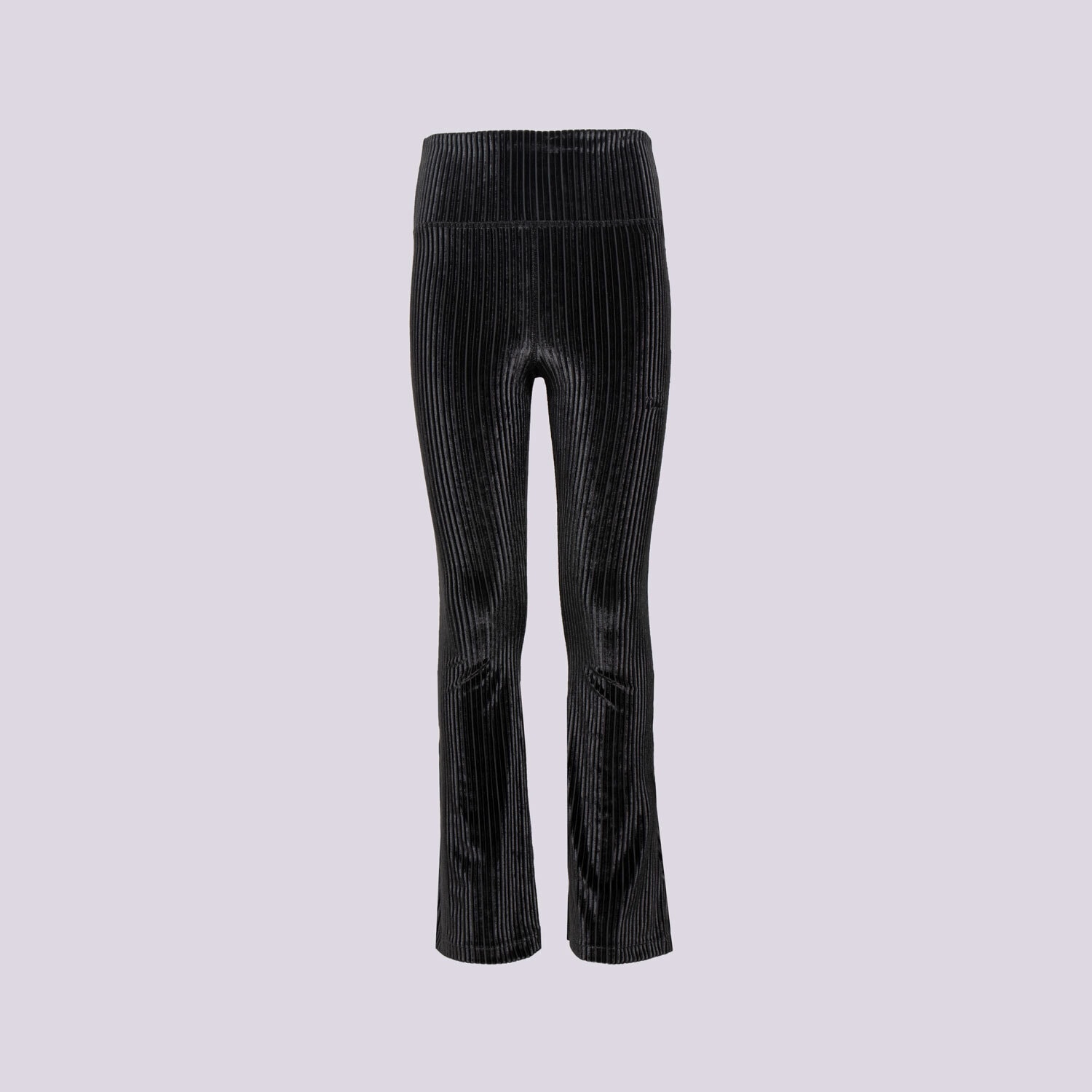 Pantaloni pentru copii NIKE PANTALONI  G NSW TGHT FLARE COZY RIB GIRL HF4387-010 Negru