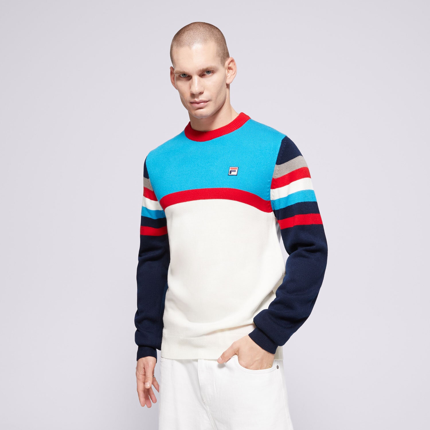 Bărbați bluză FILA PULOVĂR LORENZO FW24MH003130 Mulicolor
