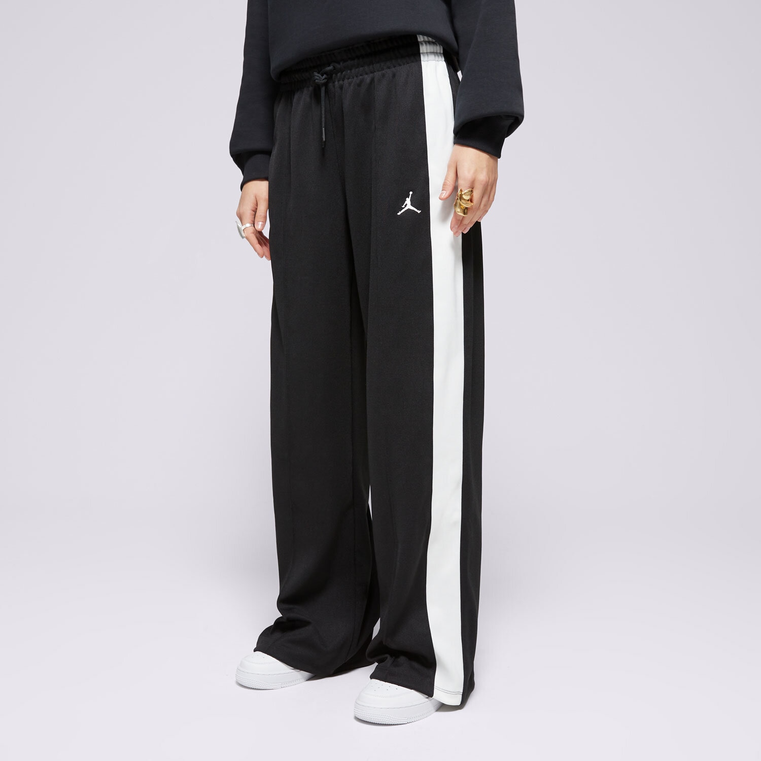 Femei pantaloni PANTALONI  W JORDAN KNIT TRACK PANT  FV7101-010 Negru