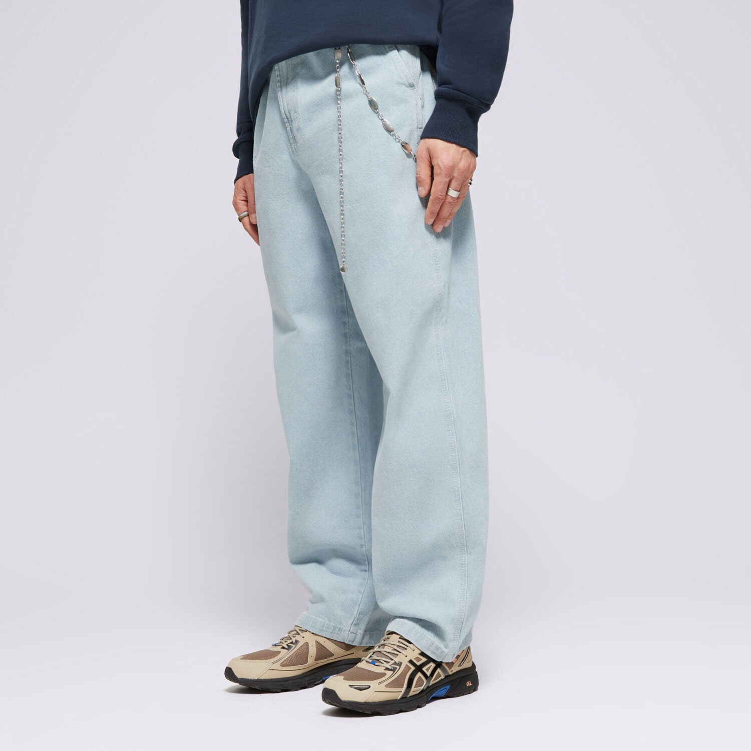 Bărbați pantaloni DICKIES PANTALONI  MADISON BAGGY FIT DENIM DK0A4YECC151 Albastru