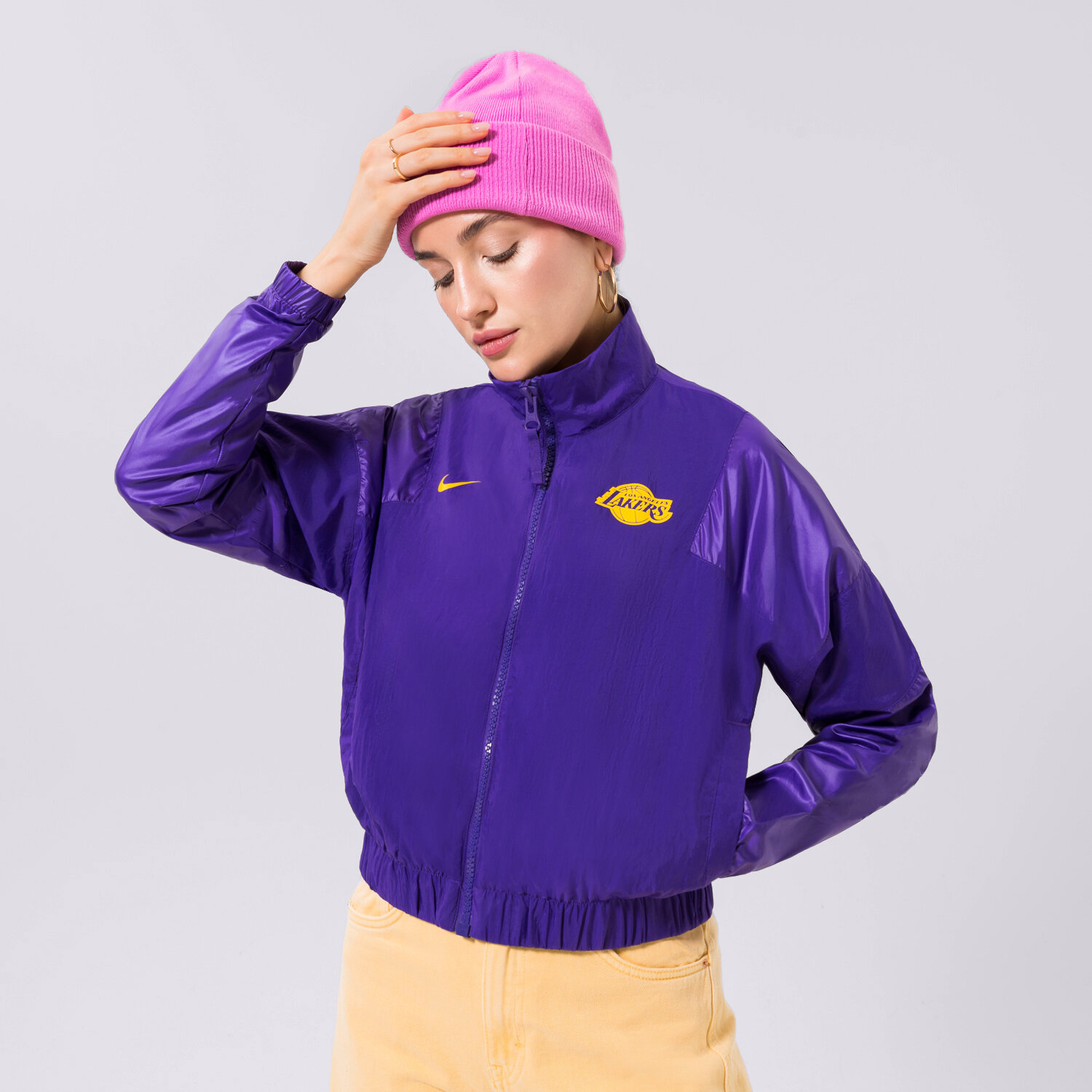 Femei jachetă NIKE JACHETĂ LAL W NK LTWT JKT CTS GX NBA DR9231-504 Albastru
