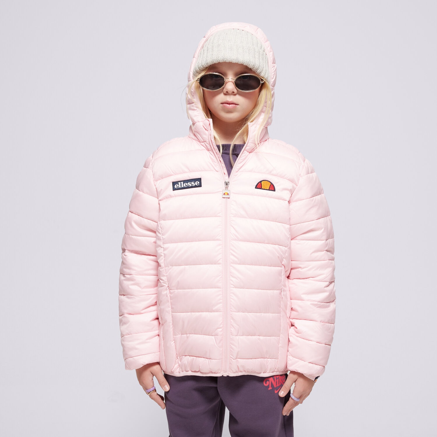 Jachetă de sezon pentru copii (primăvară/toamnă) ELLESSE JACHETĂ CU PUF VALENTINA JNR LPINK PADDED JACKET S4E09996808 Roz