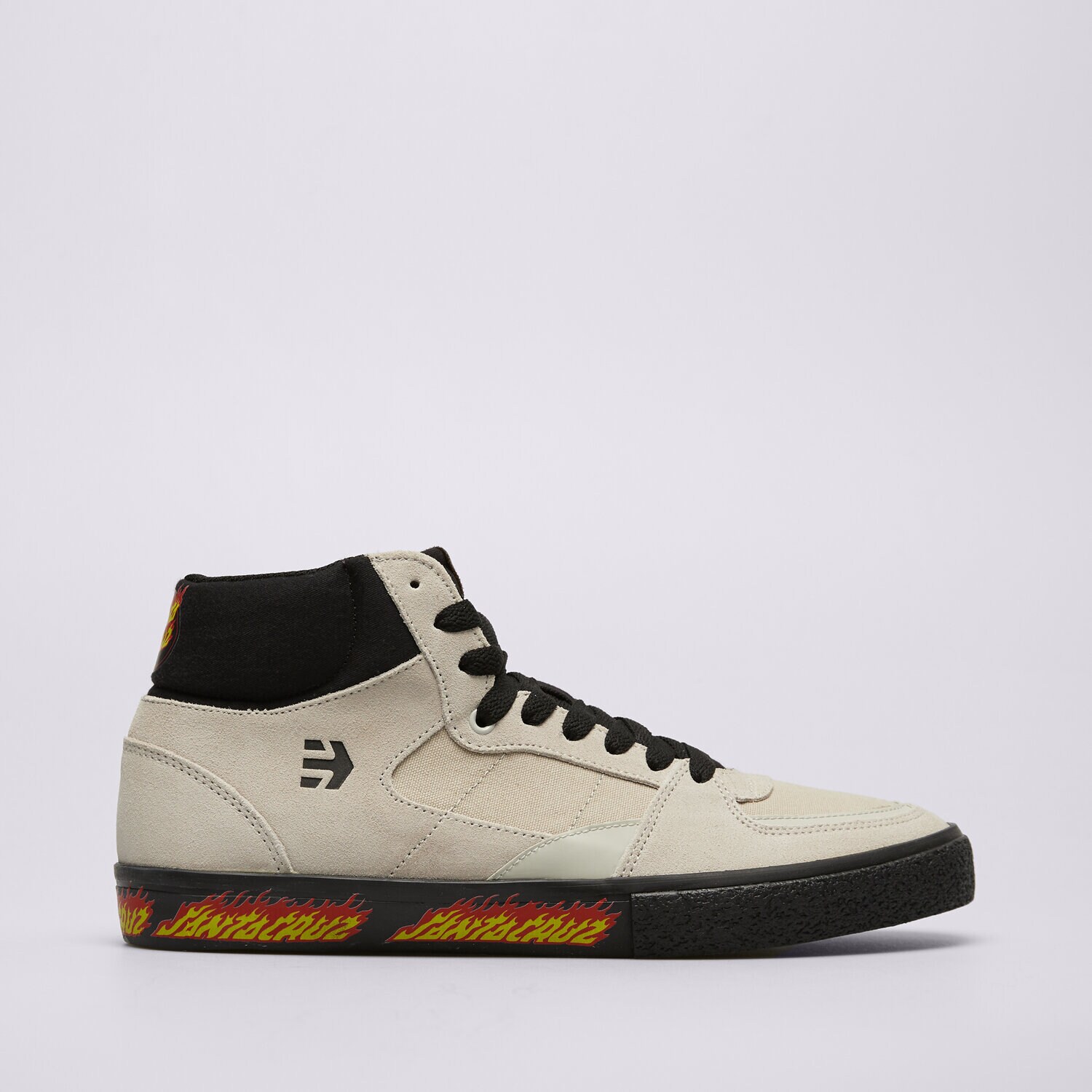 Barbați pantofi sport ETNIES SCREW MID VULC X SANTA CRUZ FLAME 4107000613110 Gri