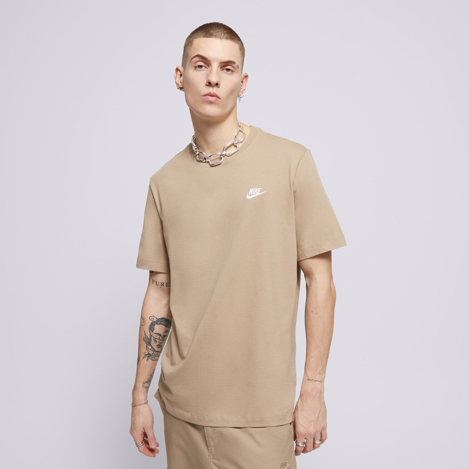 Bărbați tricou NIKE TRICOU M NSW CLUB TEE AR4997-248 Bej