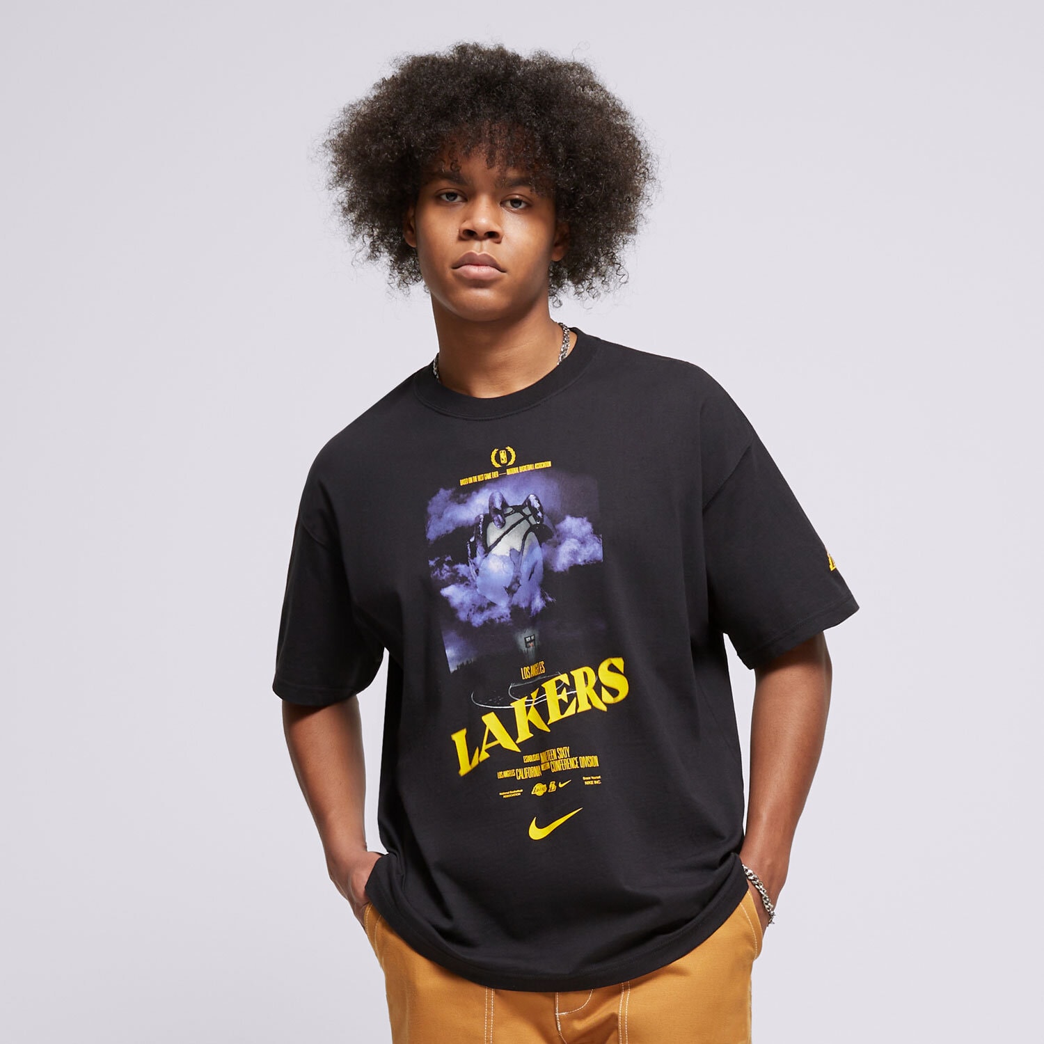 Bărbați tricou NIKE TRICOU LAL M NK CTS OGC HAL SS TEE HJ2685-010 Negru