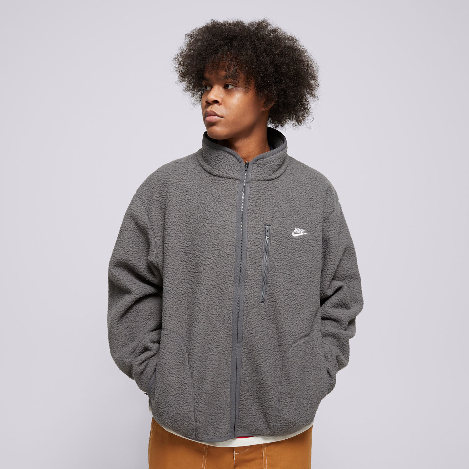 Bărbați bluză NIKE POLAR M NK CLUB SSNL WINTER JKT FZ0888-068 Gri