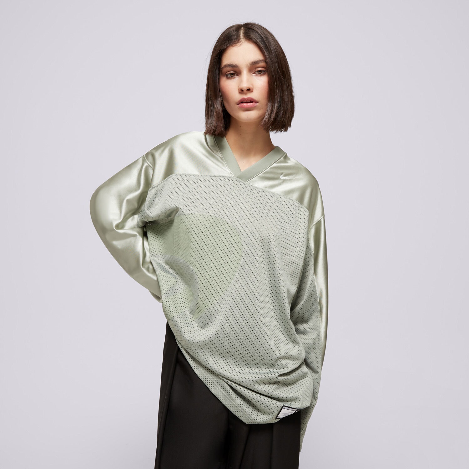 Femei tricou NIKE BLUZĂ W NSW LS JERSEY DANCE FV7771-370 Verde