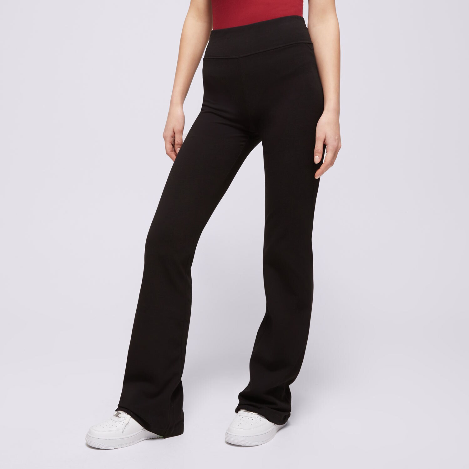 Femei pantaloni CHAMPION PANTALONI  HIGH WAIST FLARE LEGGINS 117559KK001 Negru