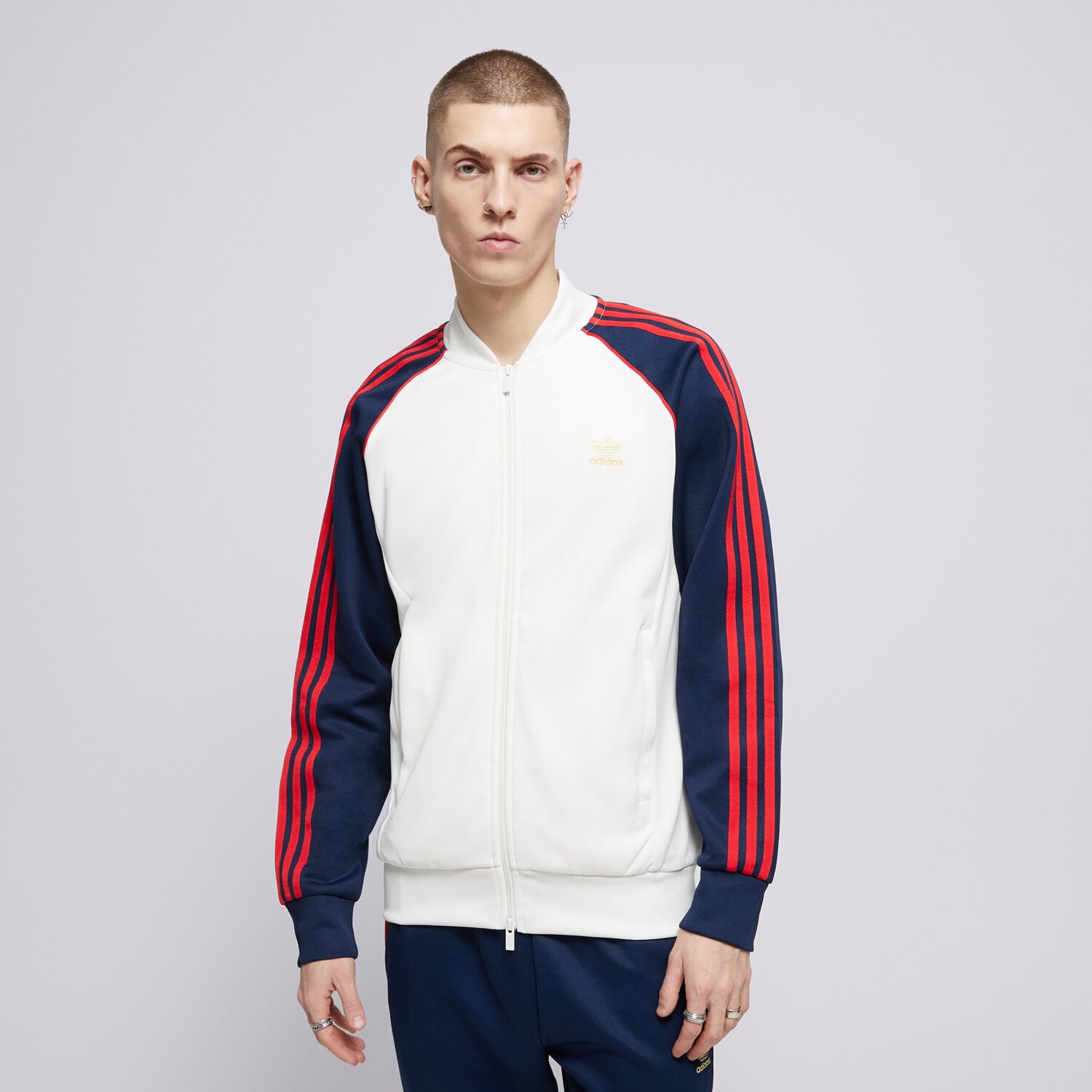 Bărbați bluză ADIDAS BLUZĂ SST TT IY9859 Alb