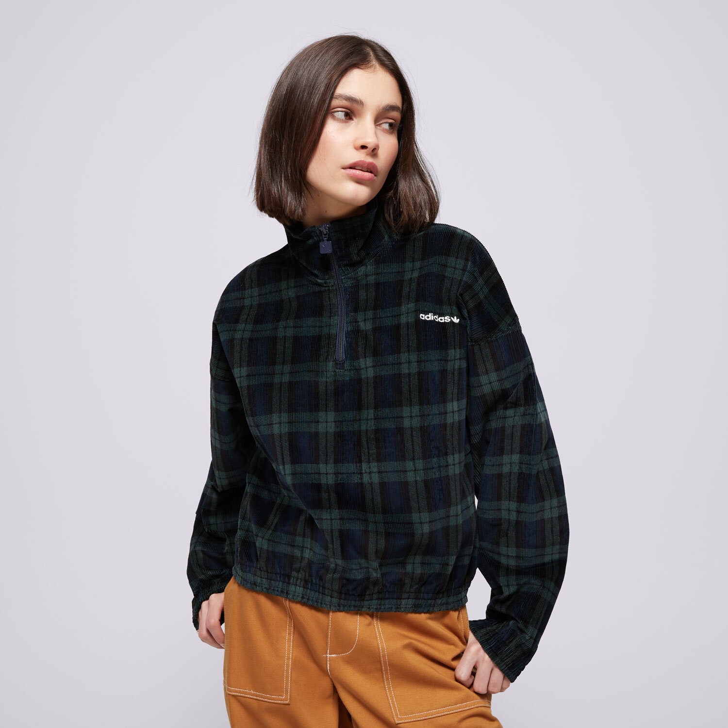 Femei bluză ADIDAS BLUZĂ TARTAN HALF ZIP IX1054 Mulicolor