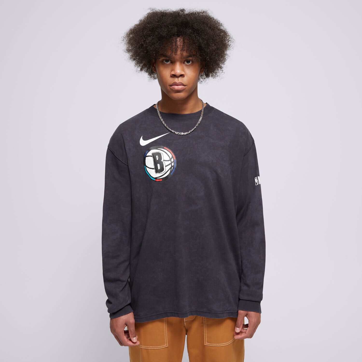 Bărbați tricou NIKE TRICOU BKN M NK CTS CE LS MAX90 TEE HJ2545-010 Negru