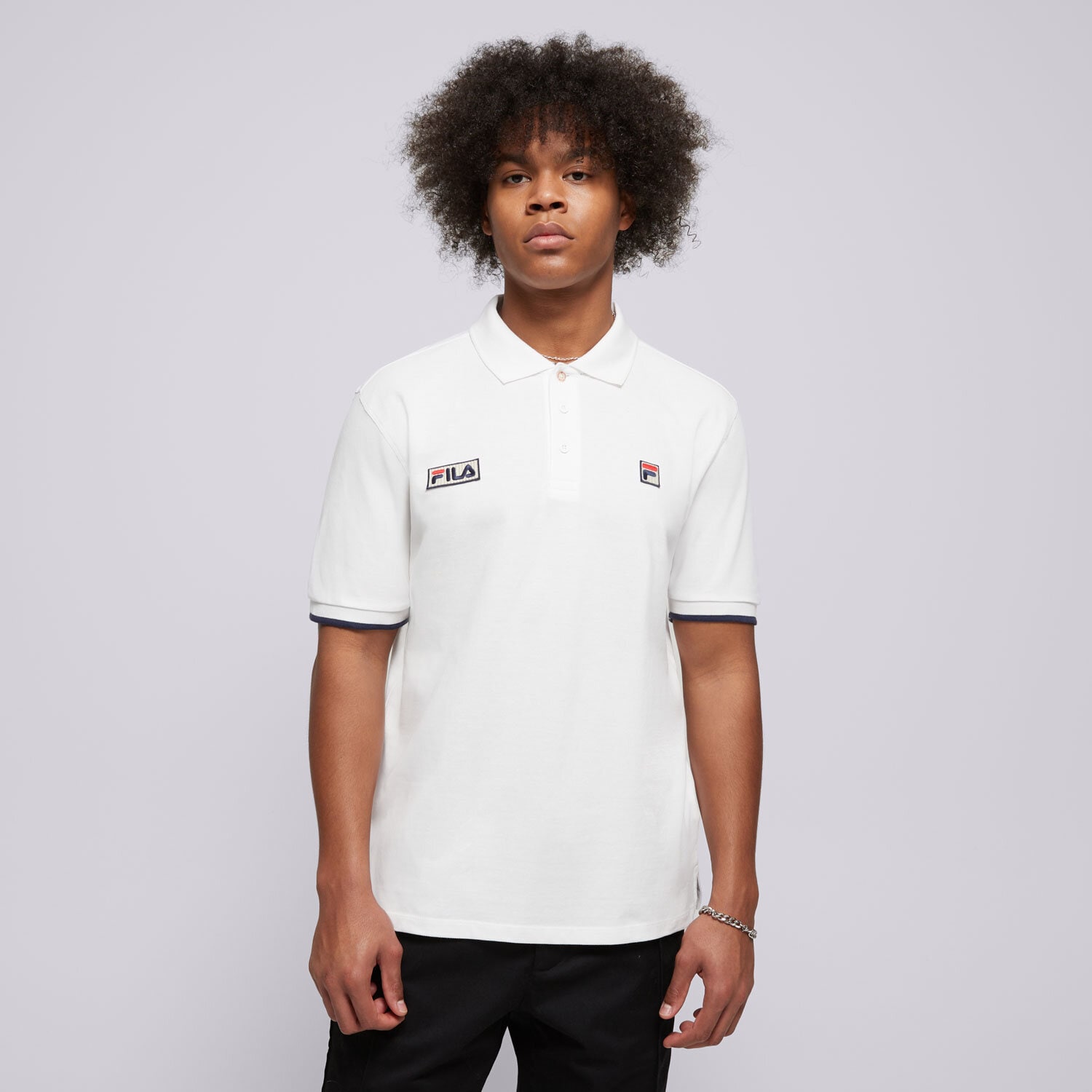 Bărbați tricou FILA TRICOU PABLO FW24MH033100 Alb