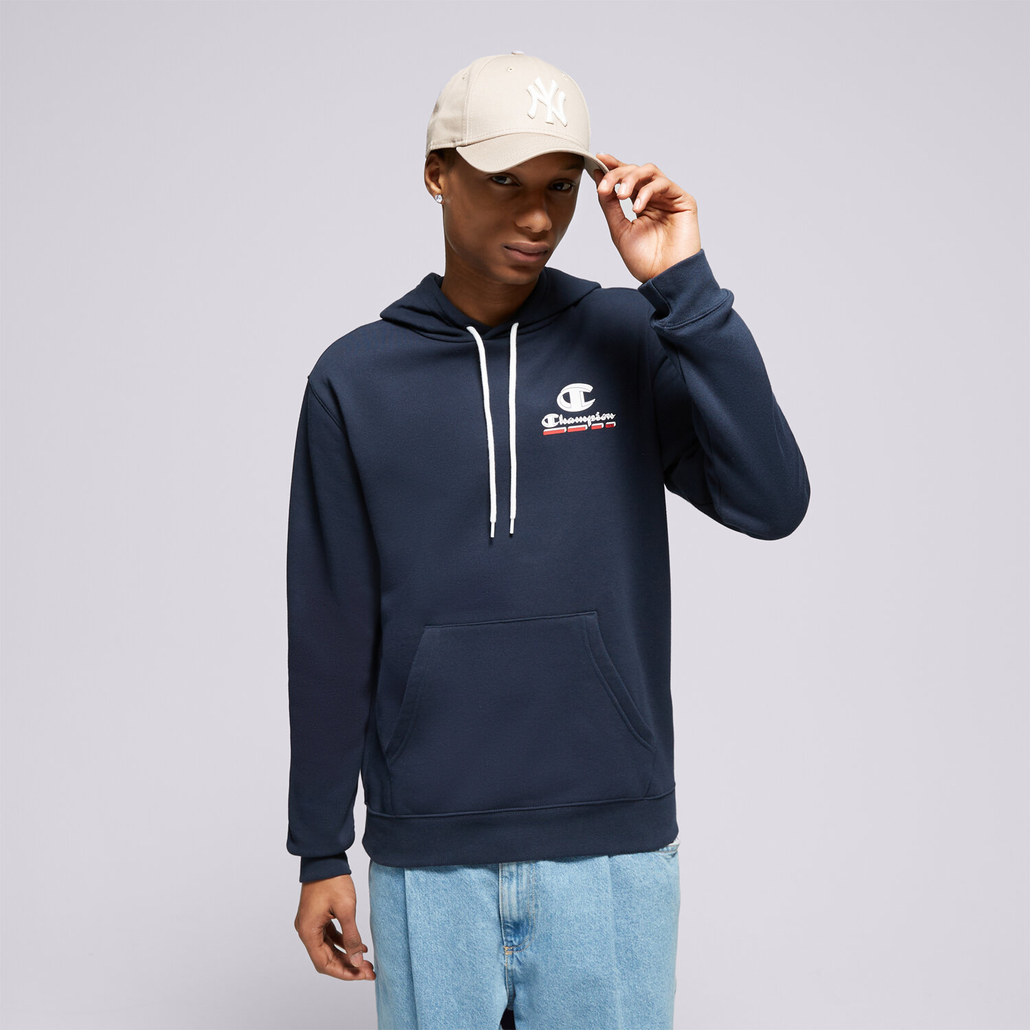 Bărbați bluză CHAMPION BLUZĂ 218423BS501 Bleumarin