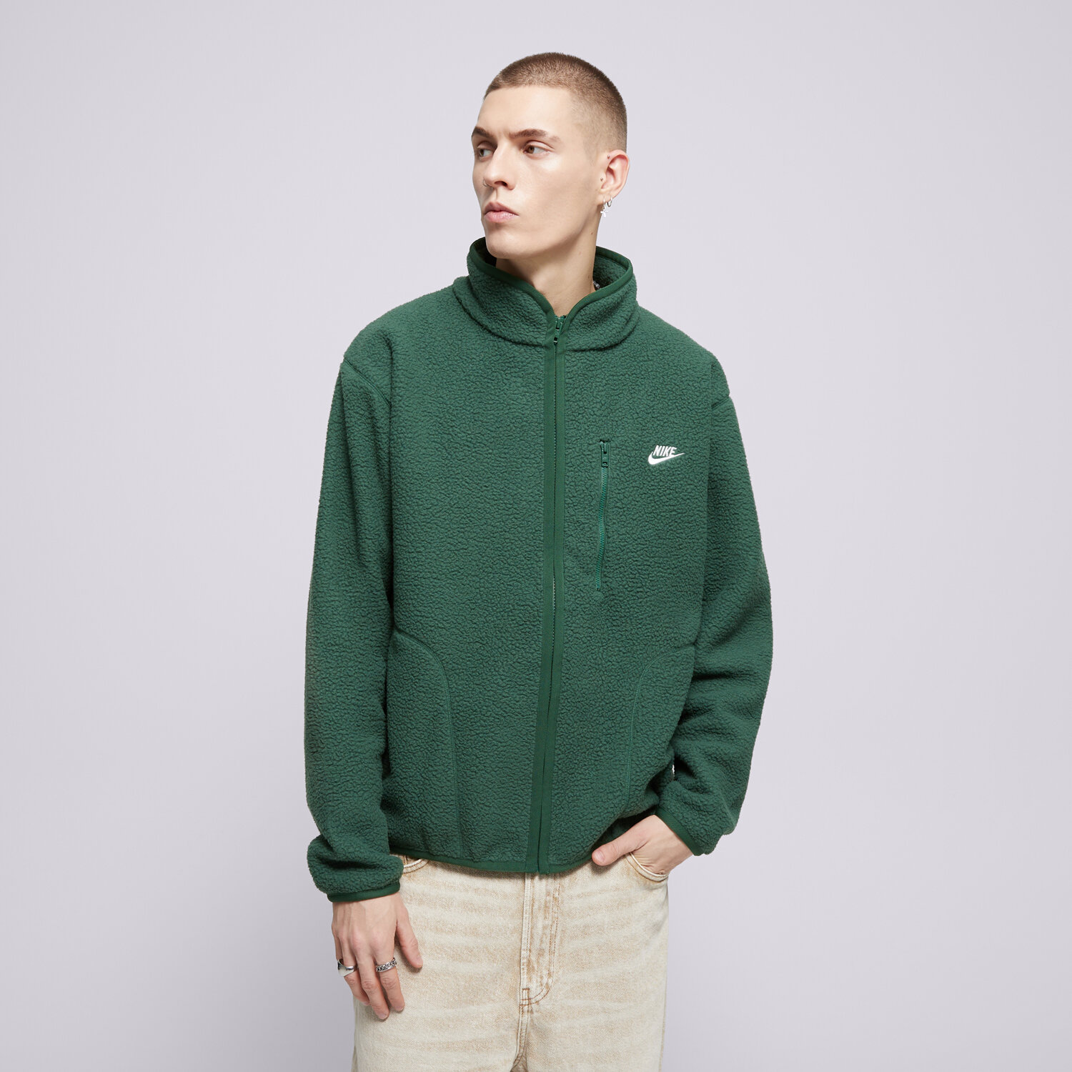 Bărbați bluză NIKE POLAR M NK CLUB SSNL WINTER JKT FZ0888-323 Verde